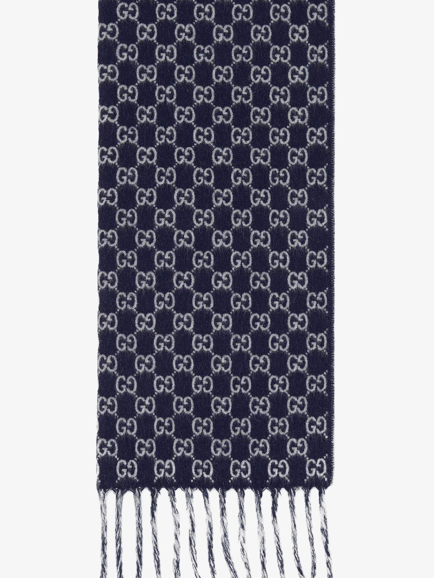 Gucci Men Wgg Wool And Cashmere Scarf GUCCI