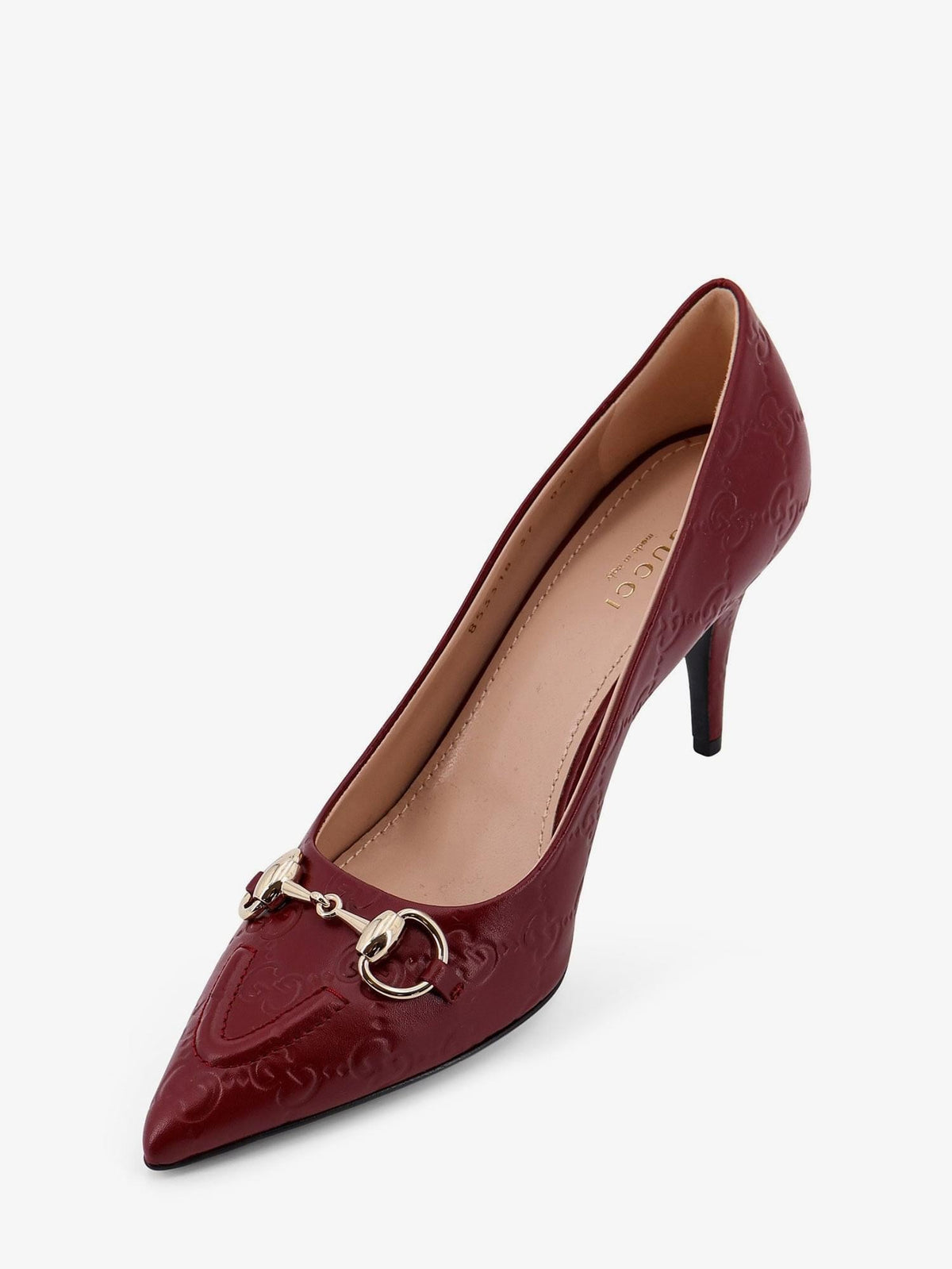 Gucci Women Gucci Women Gucci Rosso Ancora Gg Leather Decollete GUCCI