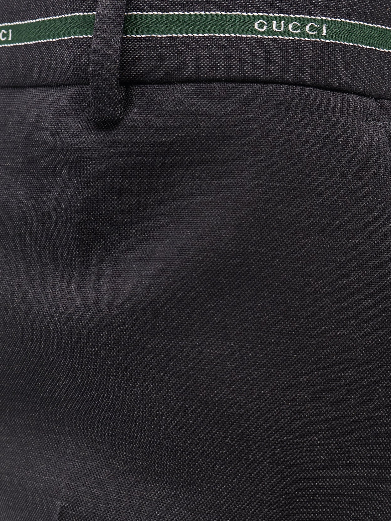 Gucci Men Wool Trousers With Gucci Detail GUCCI