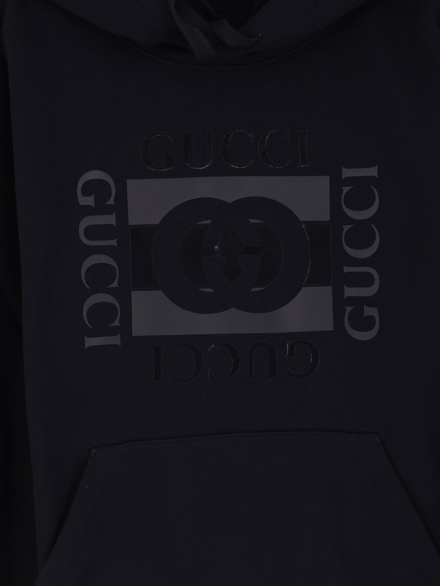 Gucci Men Cotton Sweatshirt With Gg Incrocio Print GUCCI