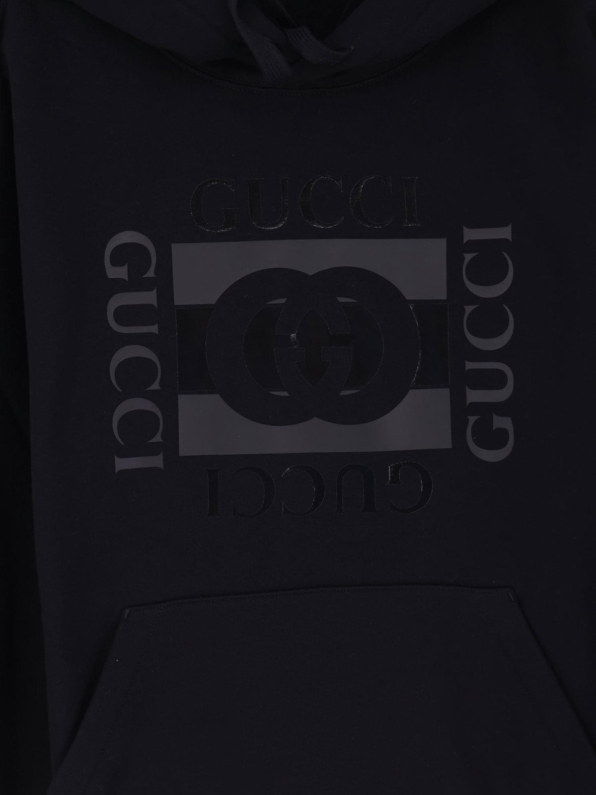 Gucci Men Cotton Sweatshirt With Gg Incrocio Print GUCCI