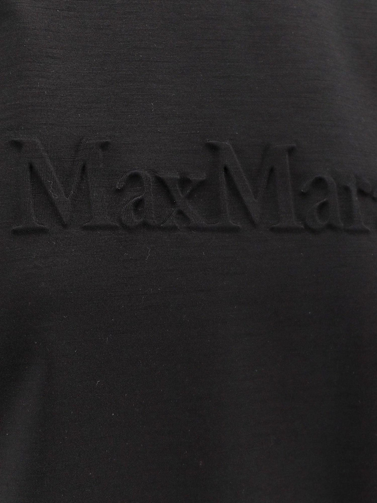 Max Mara Women Peter Wool T-Shirt With Embossed Frontal Logo MAX MARA