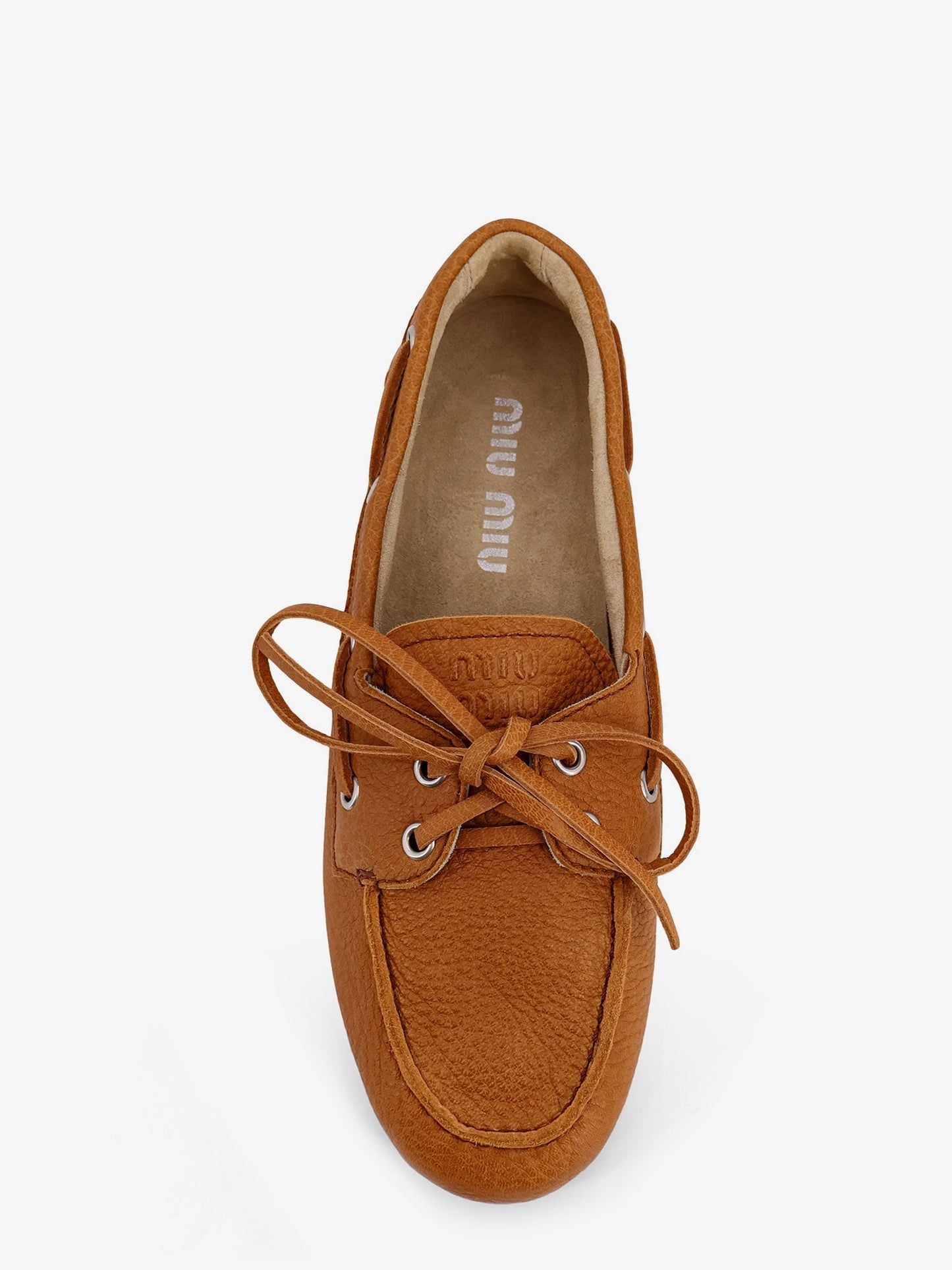 Miu Miu Women Vintage Effect Leather Loafers MIU MIU