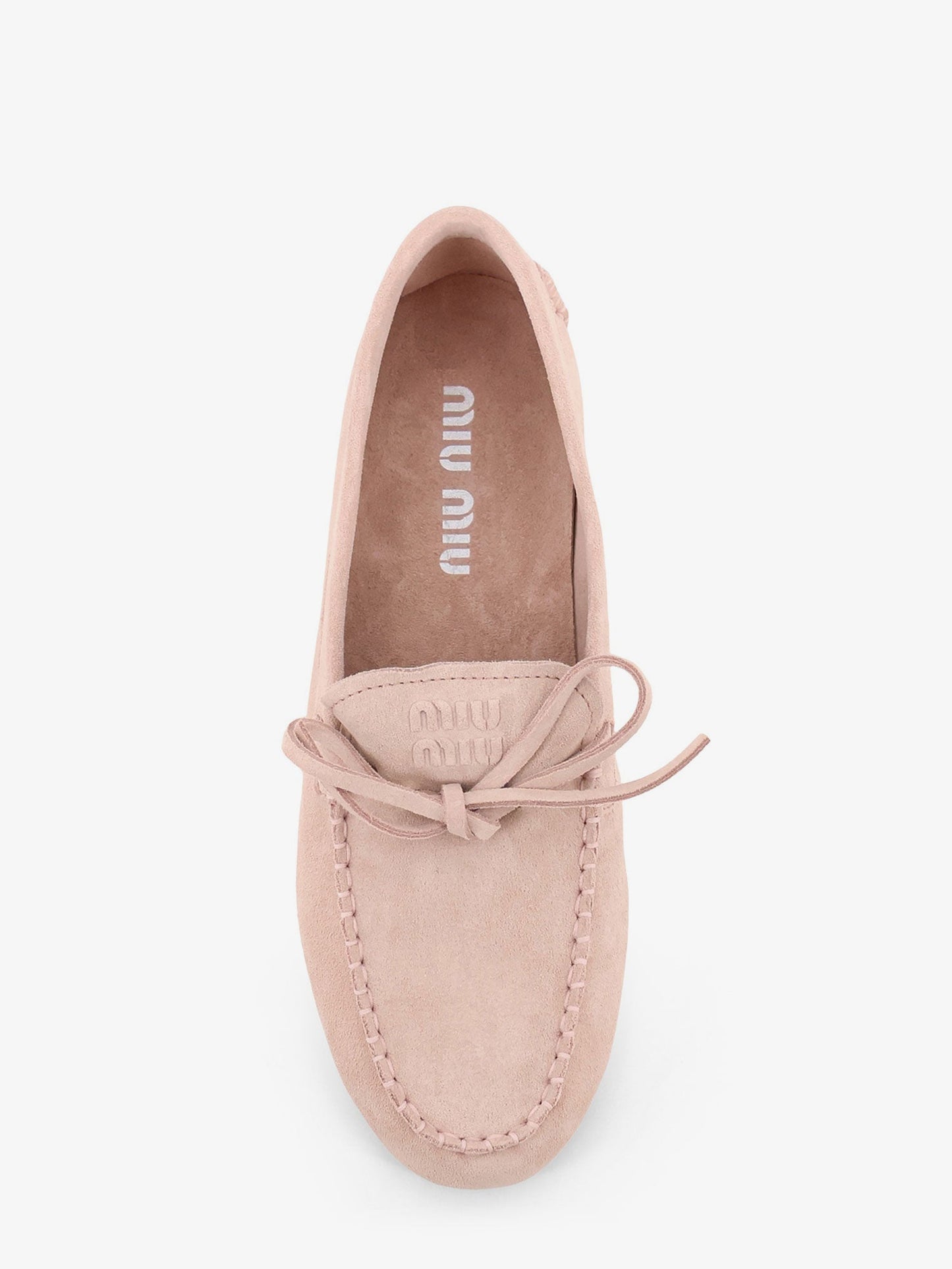 Miu Miu Women Miu Miu Women Suede Loafer With Frontal Logo MIU MIU