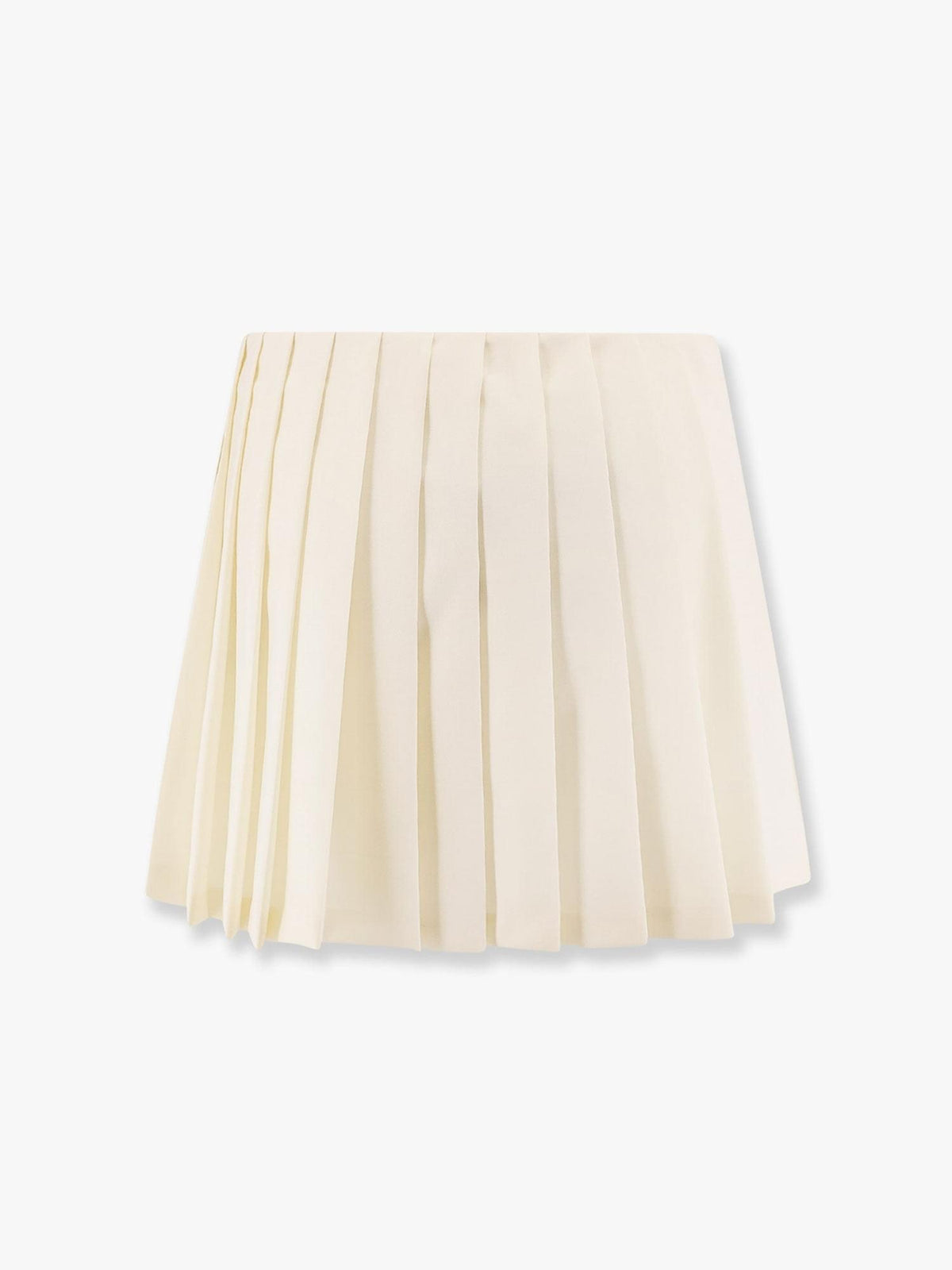 Miu Miu Women Plisse Wool And Mohair Skirt MIU MIU