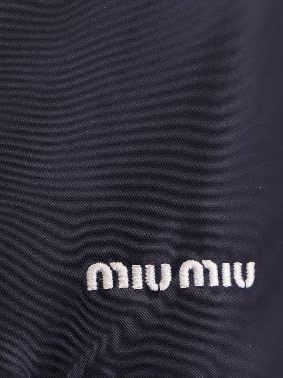 Miu Miu Women Recycled Material Mini Skirt MIU MIU