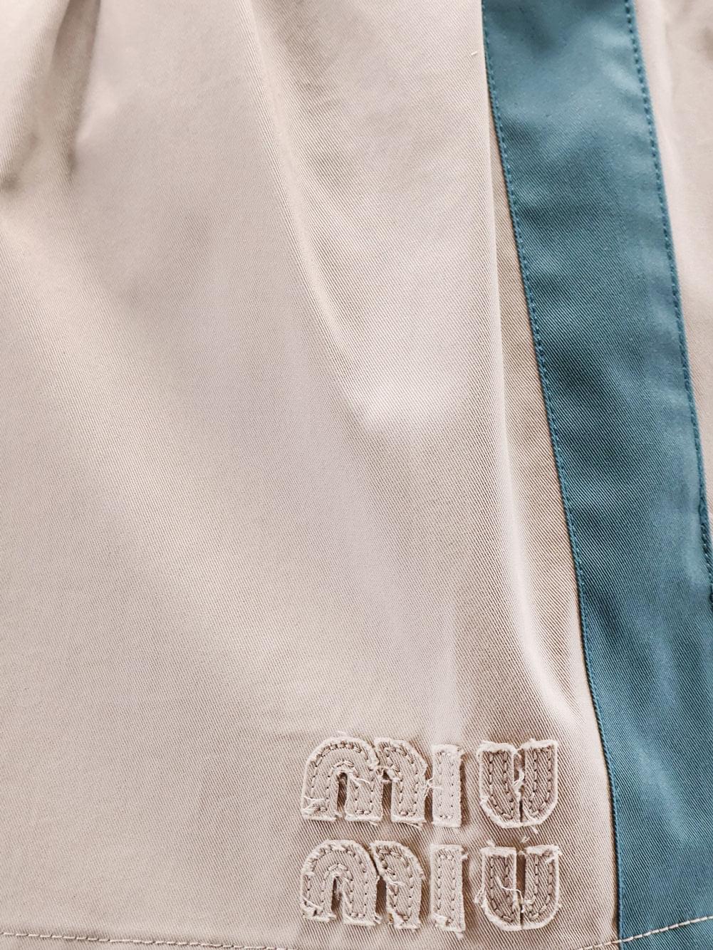 Miu Miu Women Old Twill Mini Skirt MIU MIU
