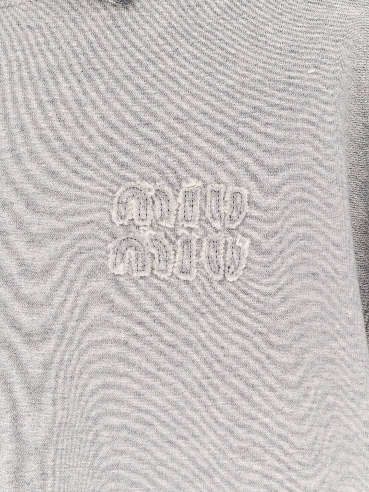 Miu Miu Women Melange Cotton Sweatshirt MIU MIU