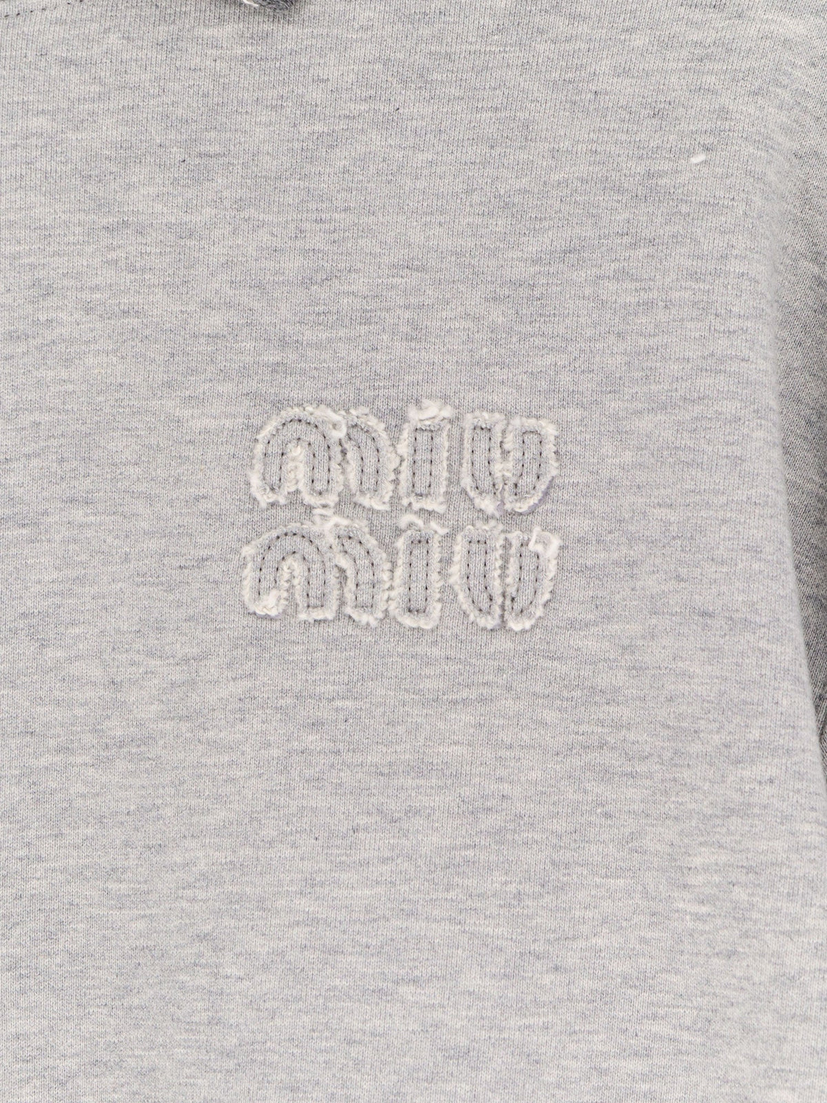 Miu Miu Women Melange Cotton Sweatshirt MIU MIU