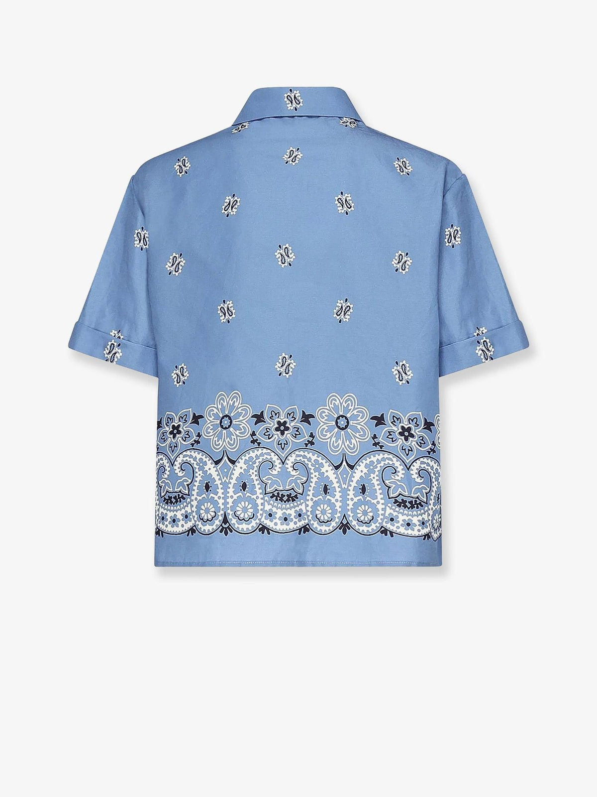 Miu Miu Women Bandana Cotton And Linen Shirt MIU MIU