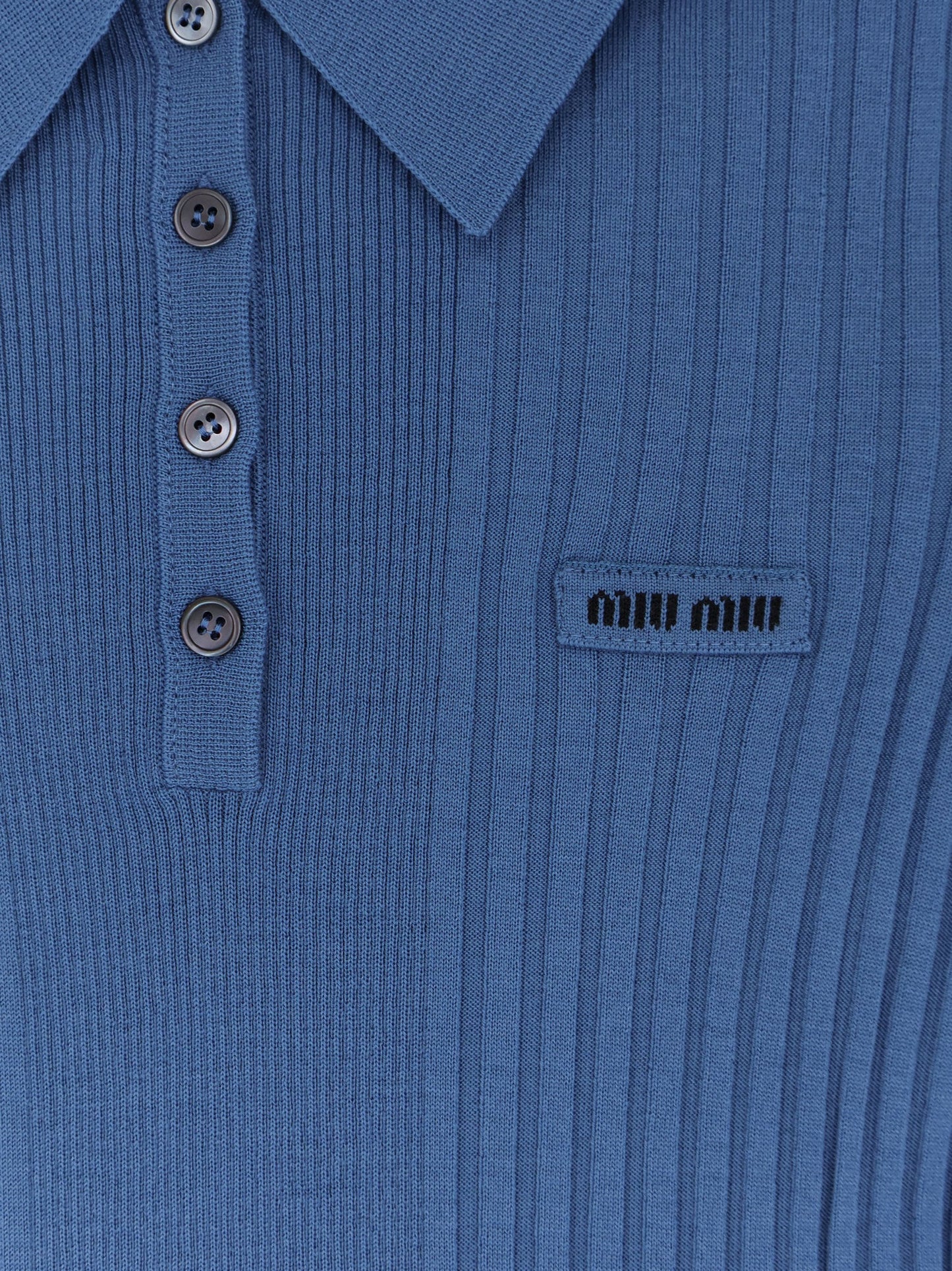 Miu Miu Women Virgin Wool Polo Shirt MIU MIU