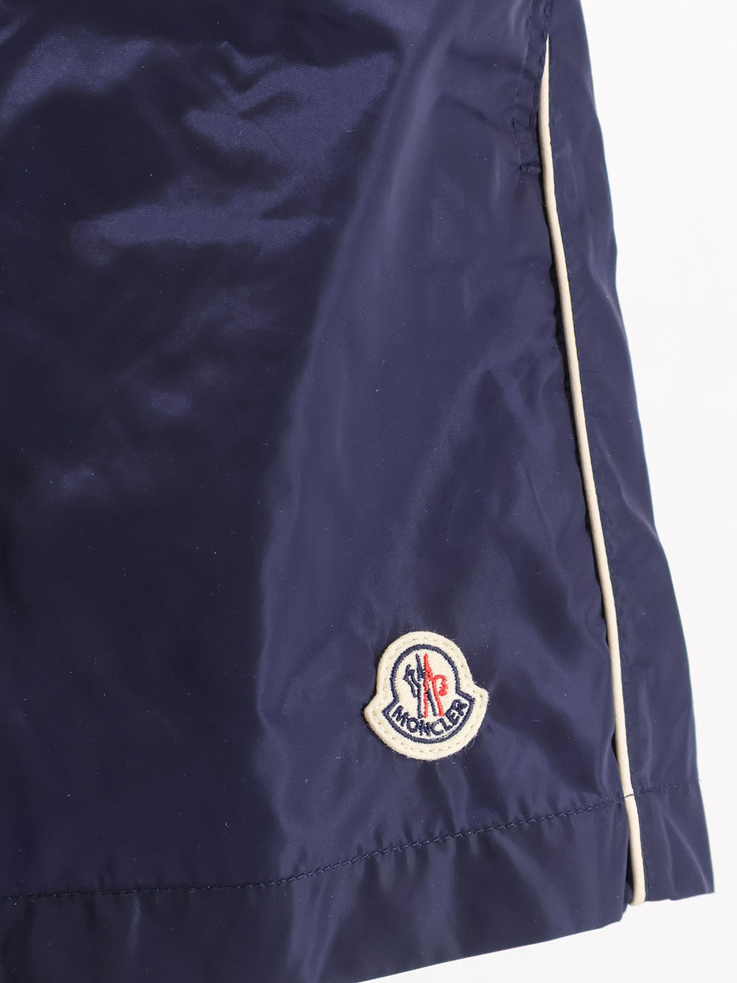 Moncler Men Nylon Swim Shorts With Side Logo Patch MONCLER