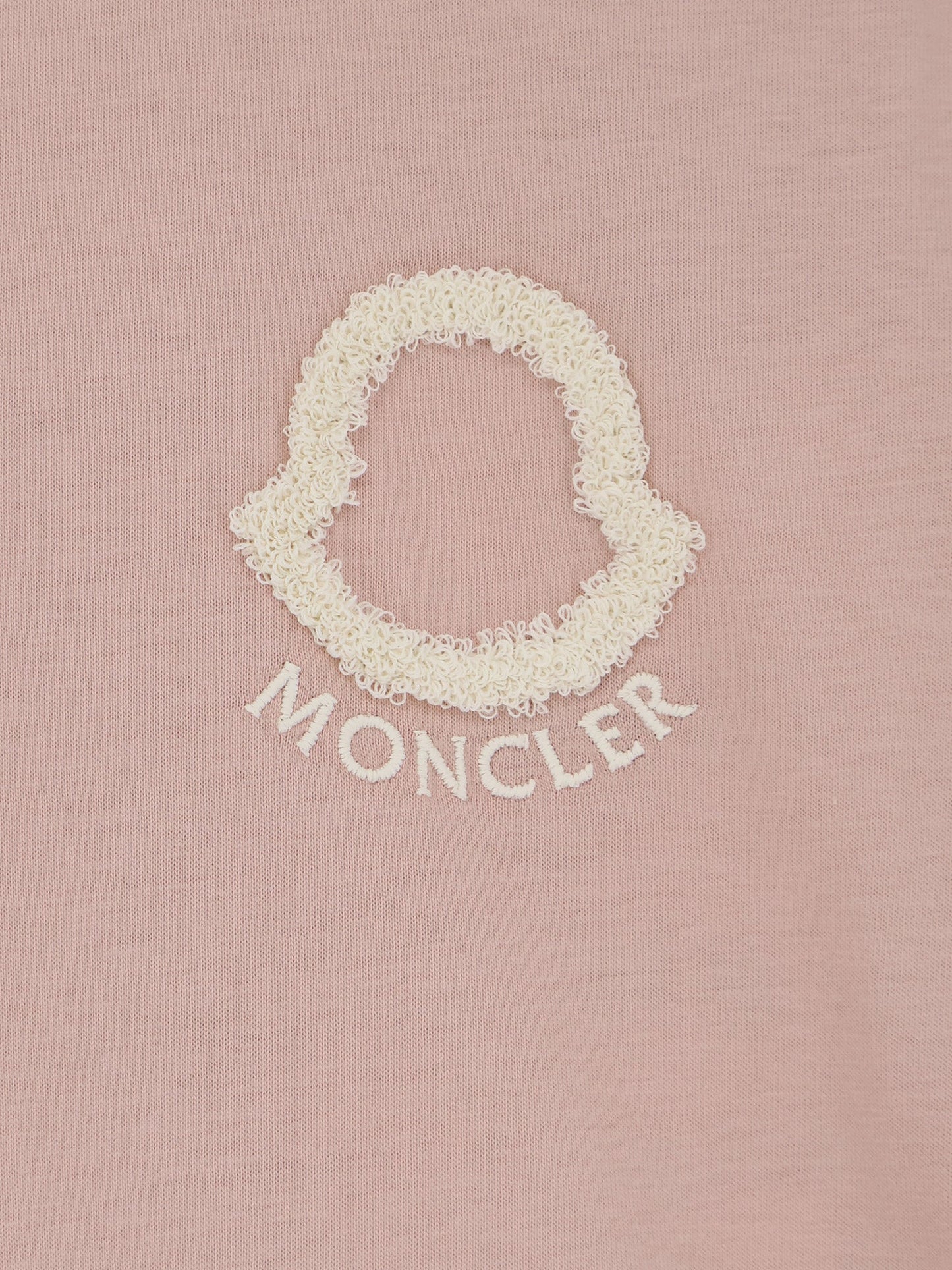 Moncler Women Cotton T-Shirt With Flocked Logo On The Front MONCLER