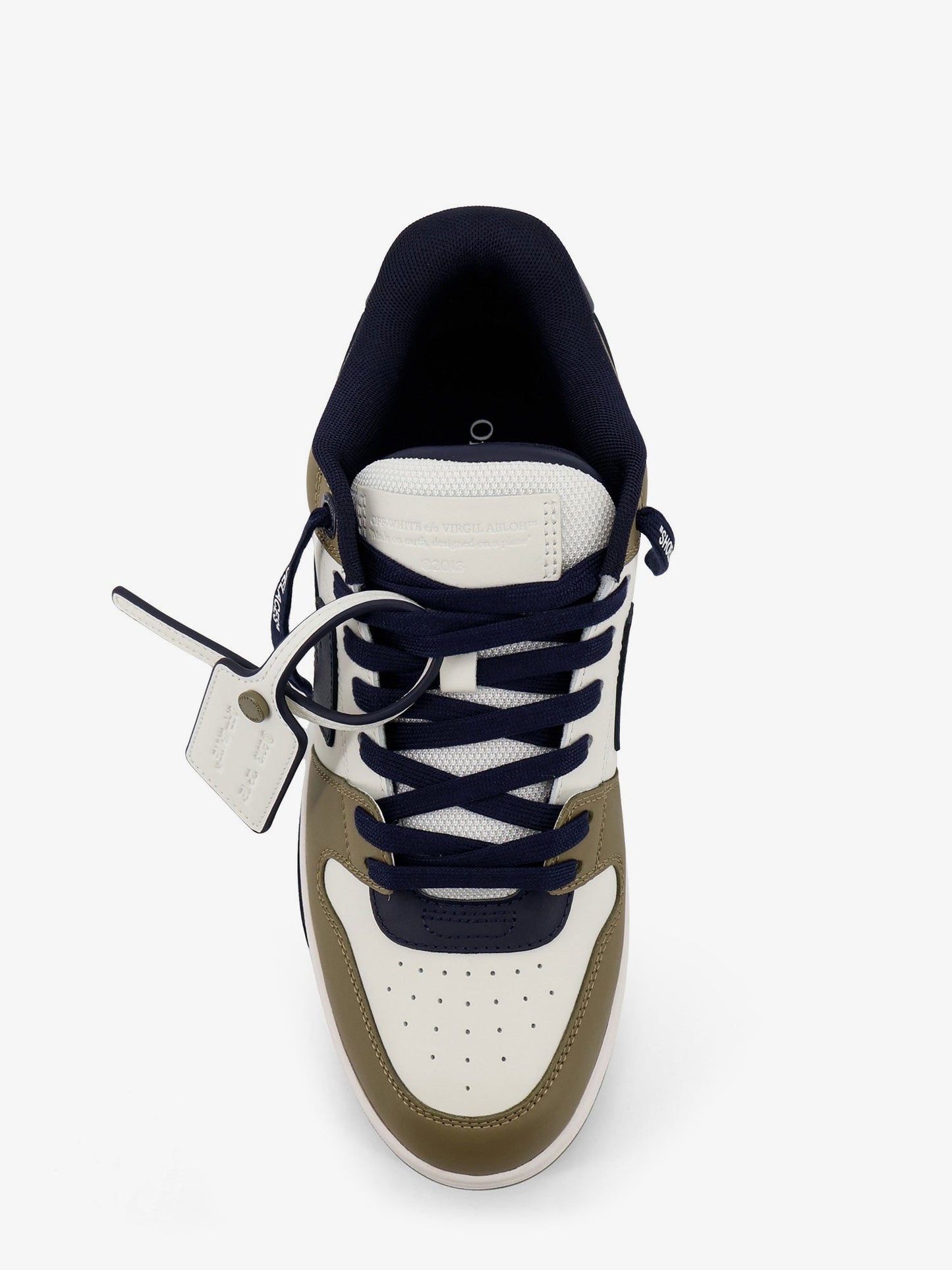 Off White Men Out Of Office Leather Sneakers With Iconic Side Logo OFF-WHITE