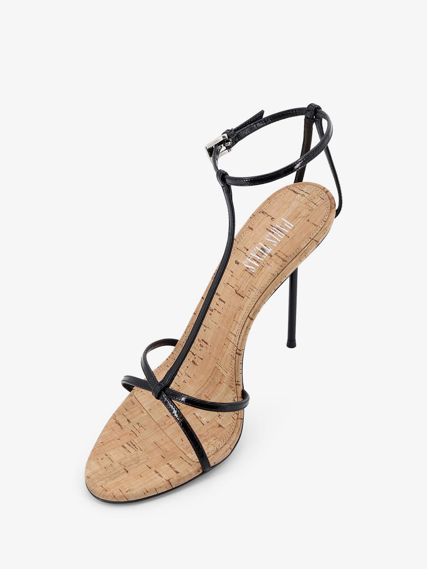 Paris Texas Women Lidia Leather And Cork Sandals PARIS TEXAS