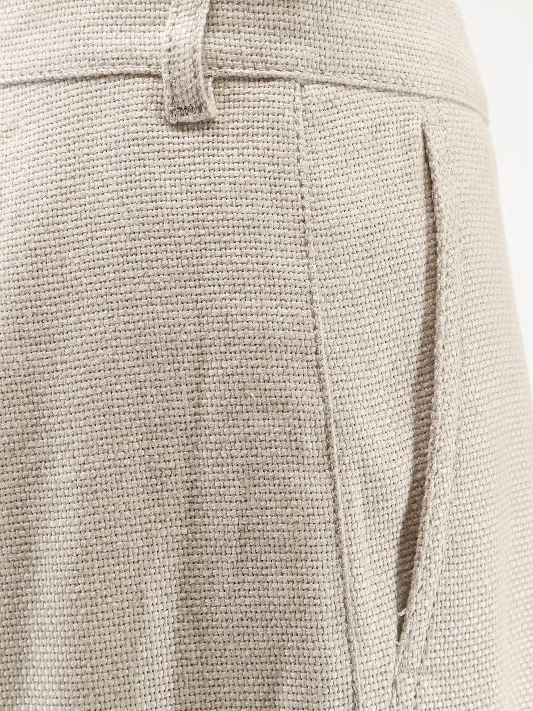 'S Max Mara Women Stretch Cotton And Linen Trousers S MAX MARA