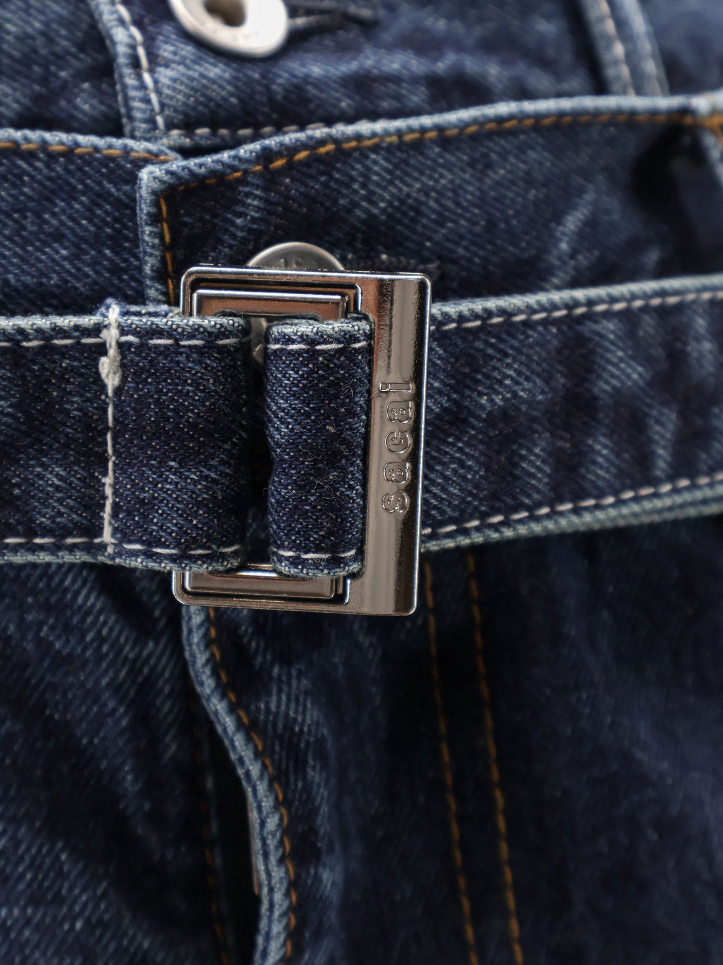 Sacai Men Blue Denim Jeans SACAI