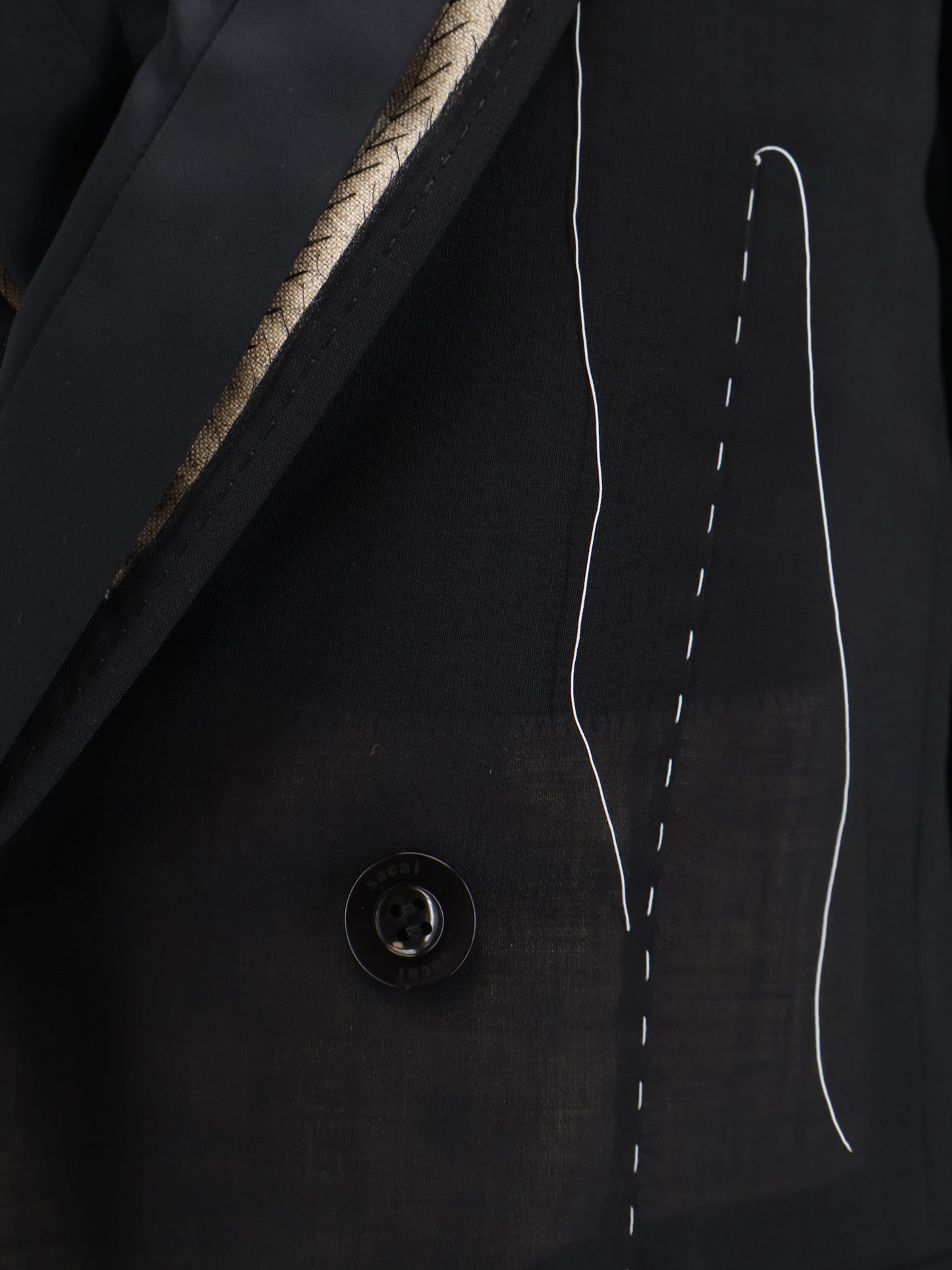 Sacai Women Silk And Organza Blazer SACAI