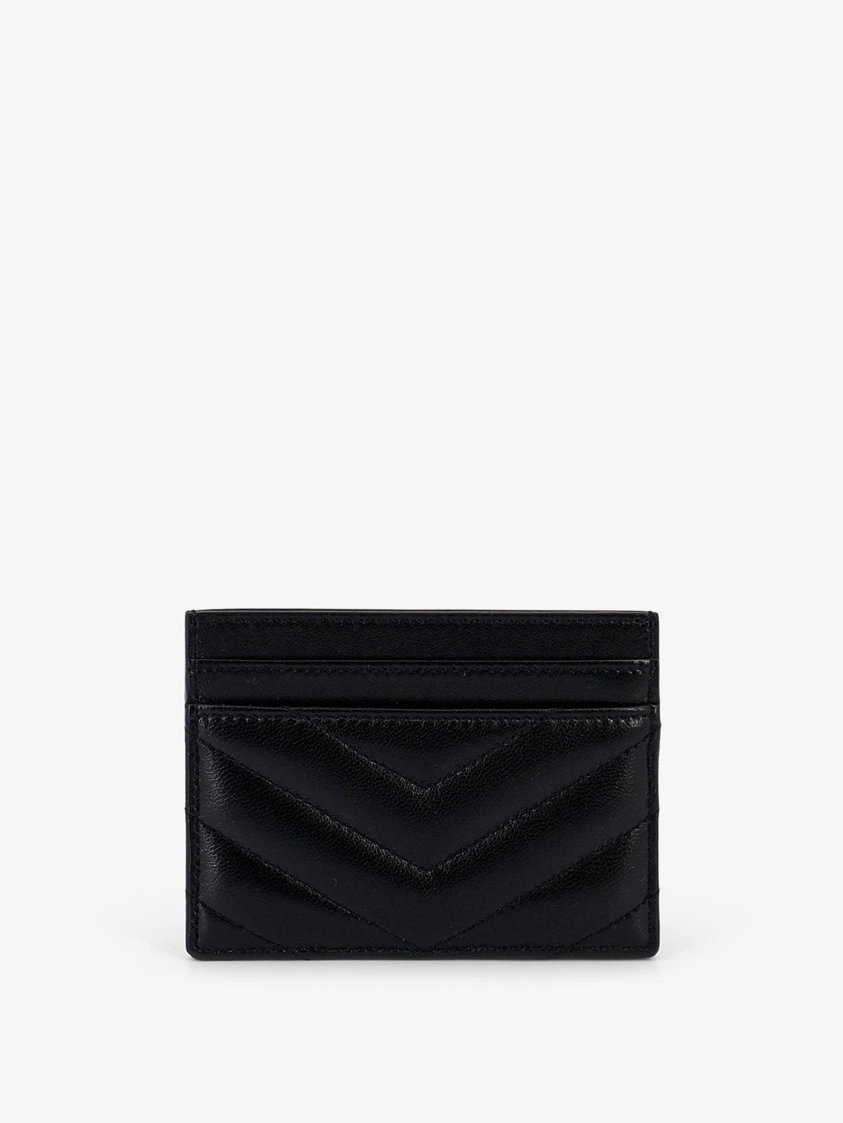 Saint Laurent Women Cassandre Leather Card Holder SAINT LAURENT