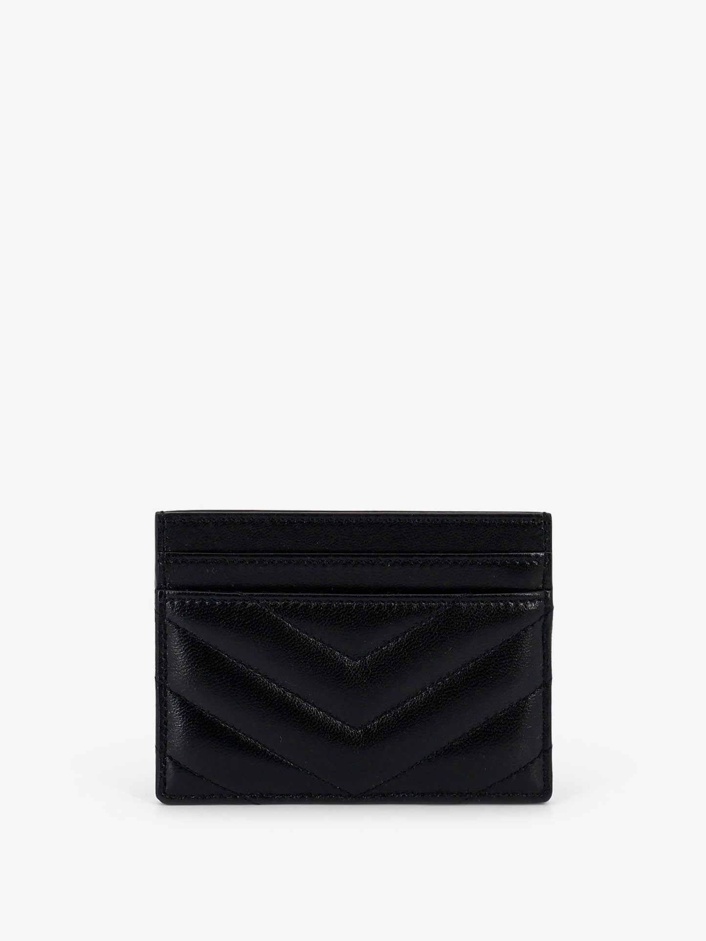 Saint Laurent Women Cassandre Leather Card Holder SAINT LAURENT