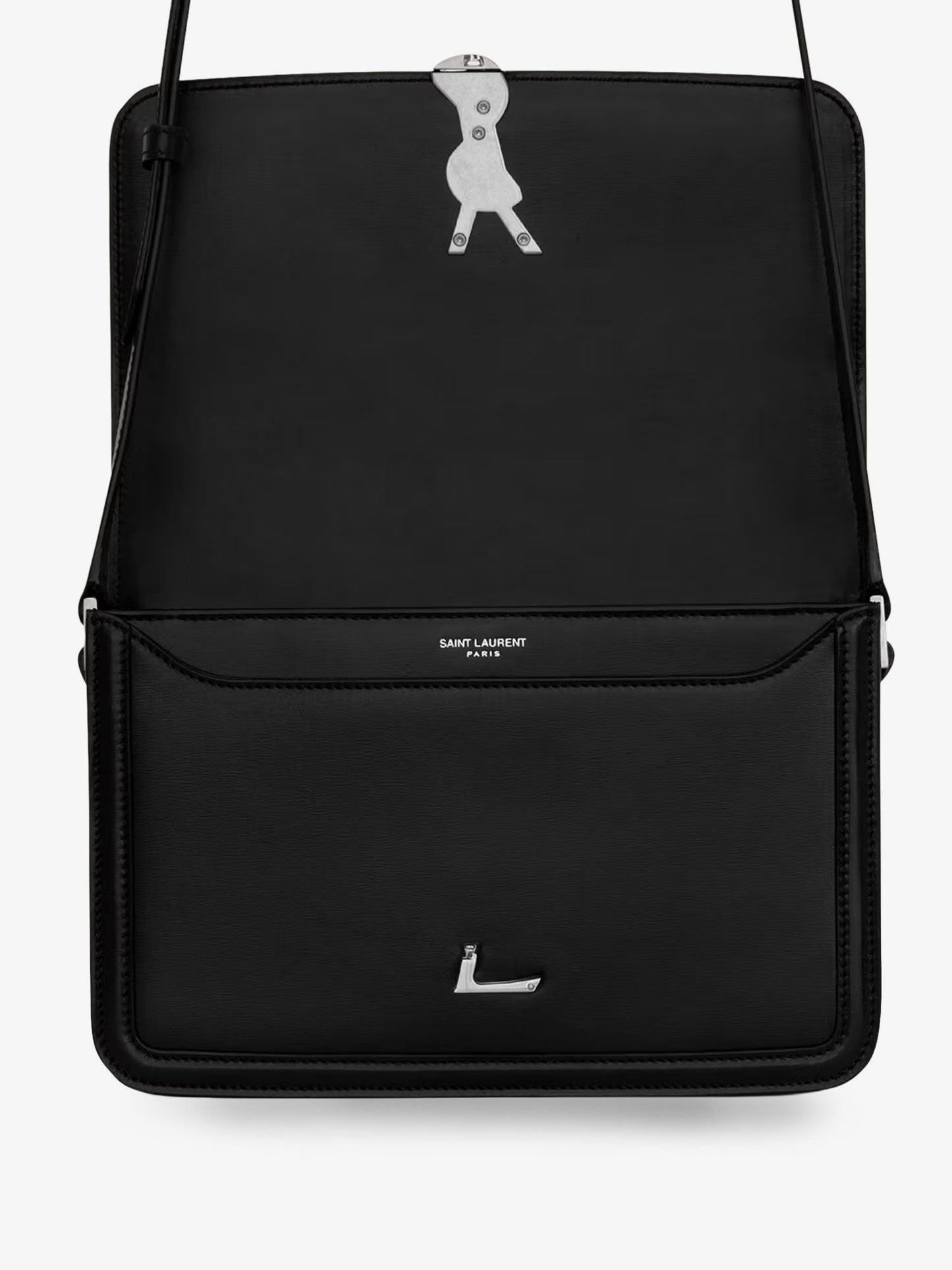 Saint Laurent Men Satchel Solferino Medium Leather Crossbody Bag SAINT LAURENT
