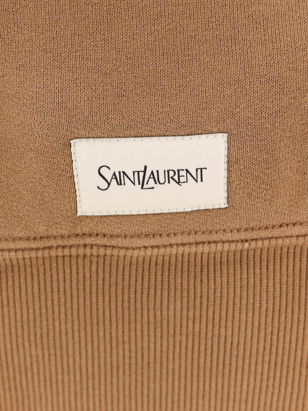 Saint Laurent Women Certified Cotton Sweatshirt With Logoed Label SAINT LAURENT