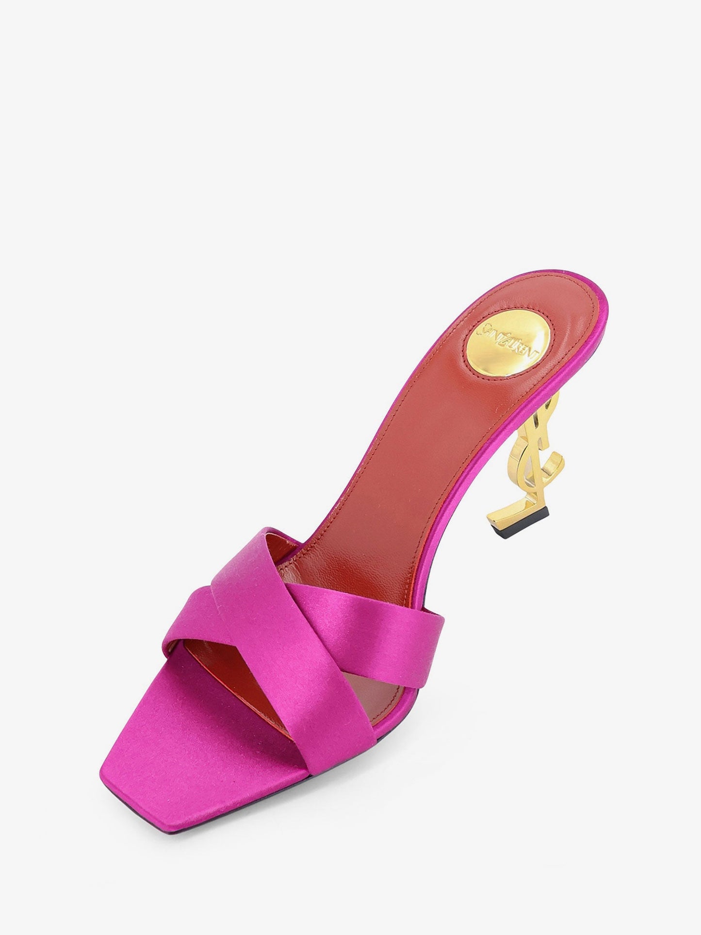 Saint Laurent Women Opyum Satin Sandals SAINT LAURENT
