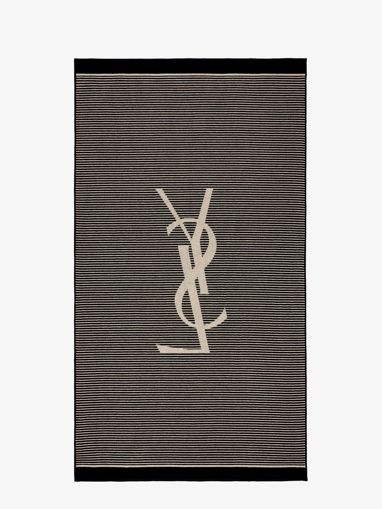Saint Laurent Women Certified Cotton Striped Beach Towel SAINT LAURENT