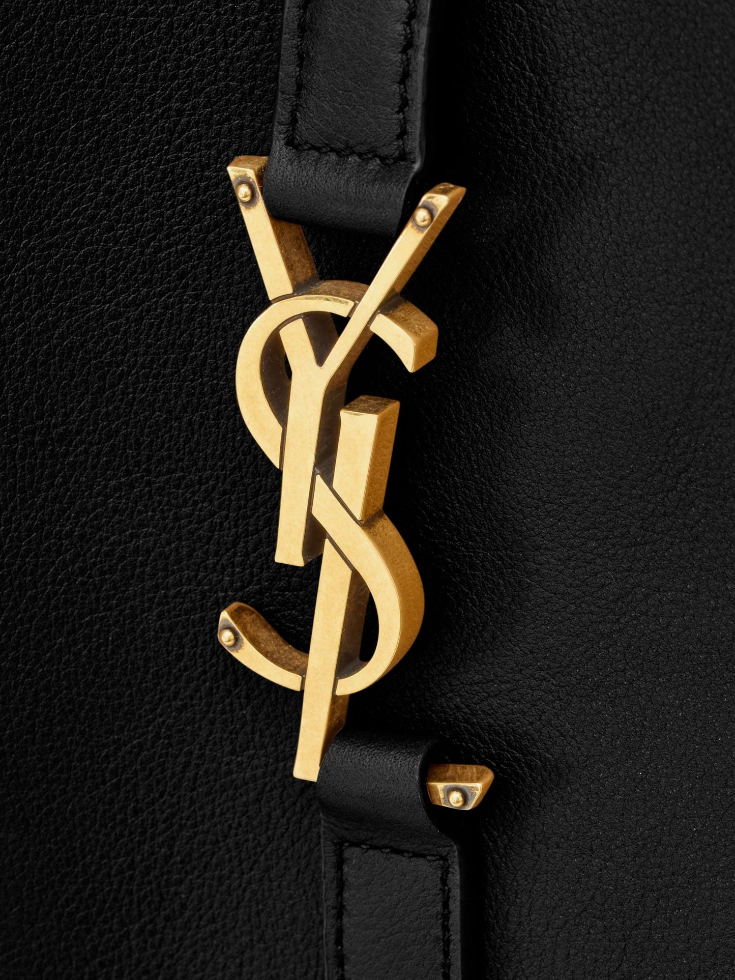 Saint Laurent Women Le 5 Ã 7 Hammered Leather Shoulder Bag SAINT LAURENT