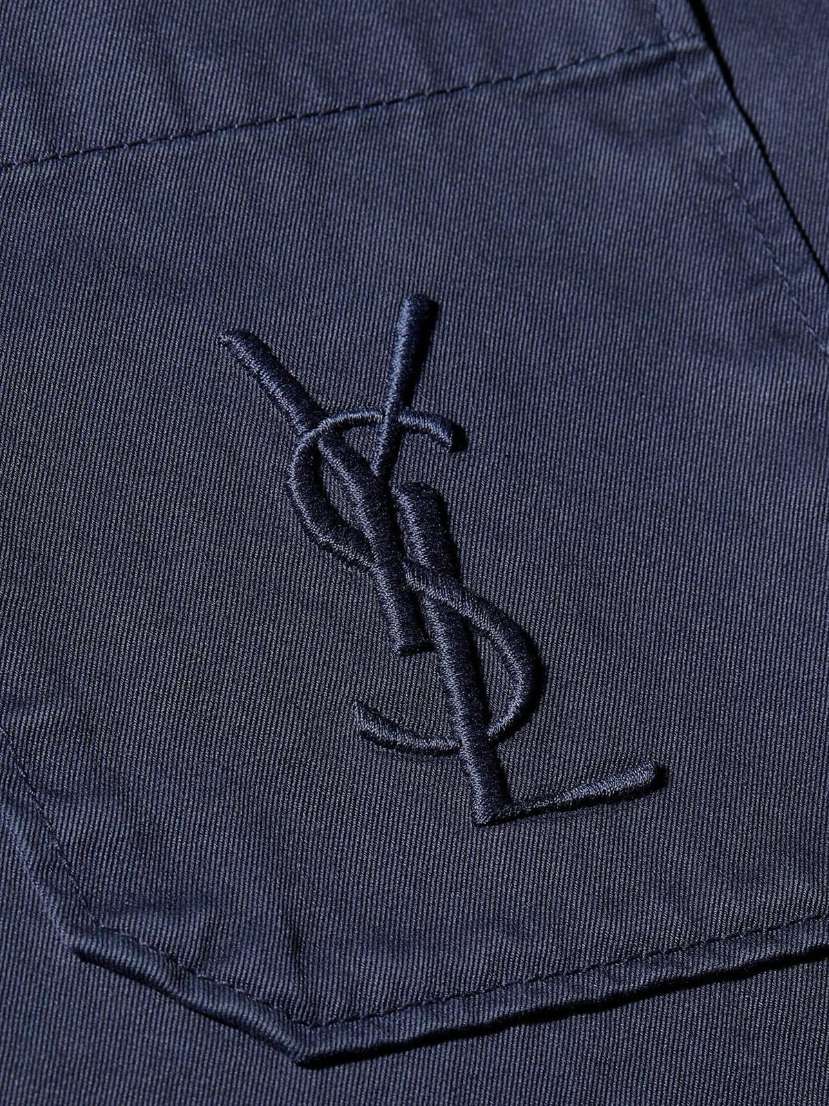 Saint Laurent Men Cassandre Certified Cotton Overshirt SAINT LAURENT