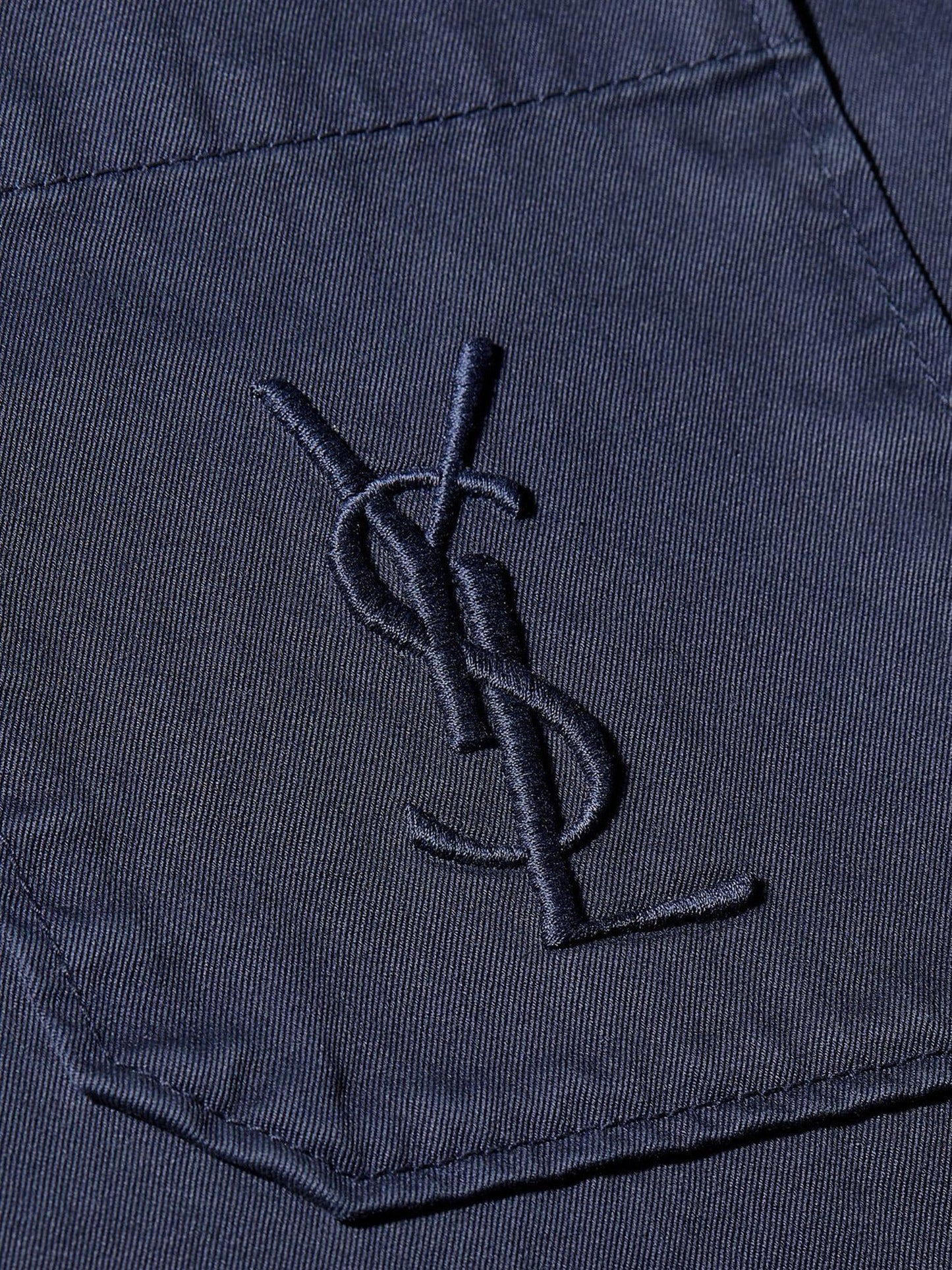 Saint Laurent Men Cassandre Certified Cotton Overshirt SAINT LAURENT