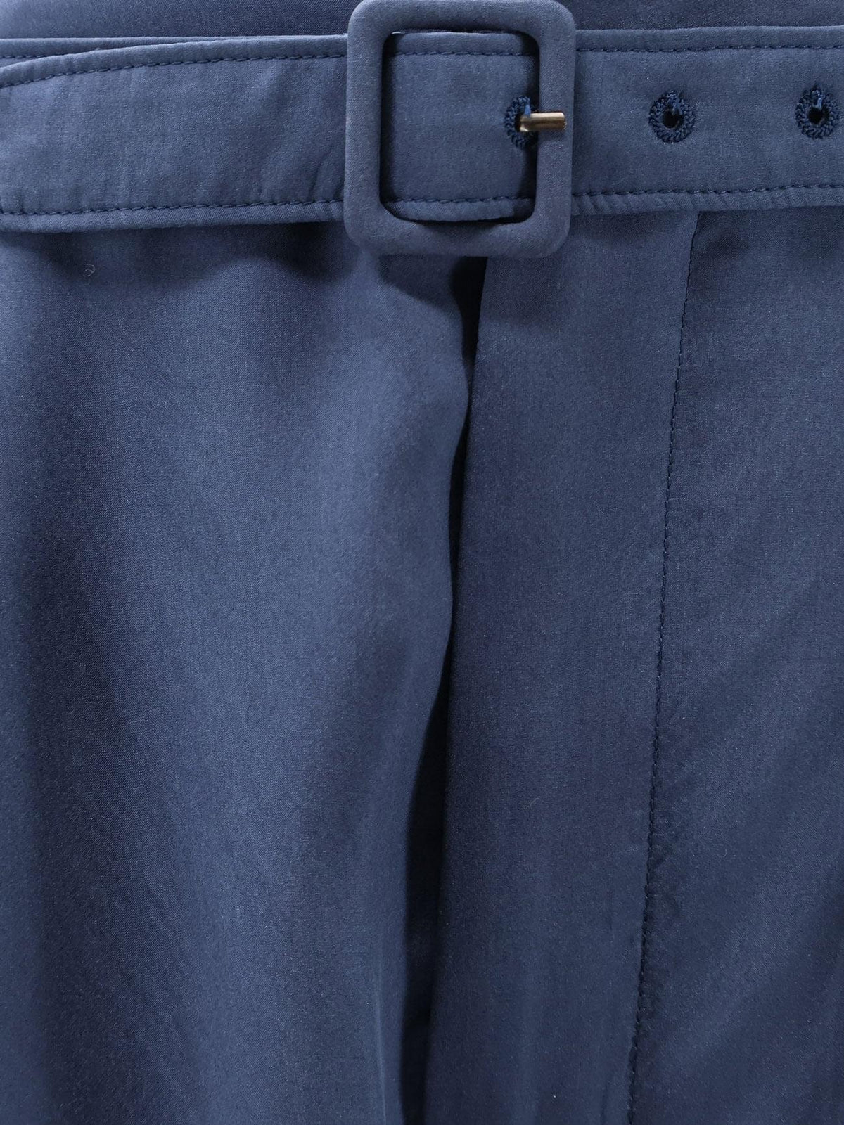 Saint Laurent Men Silk Trousers With Belt SAINT LAURENT