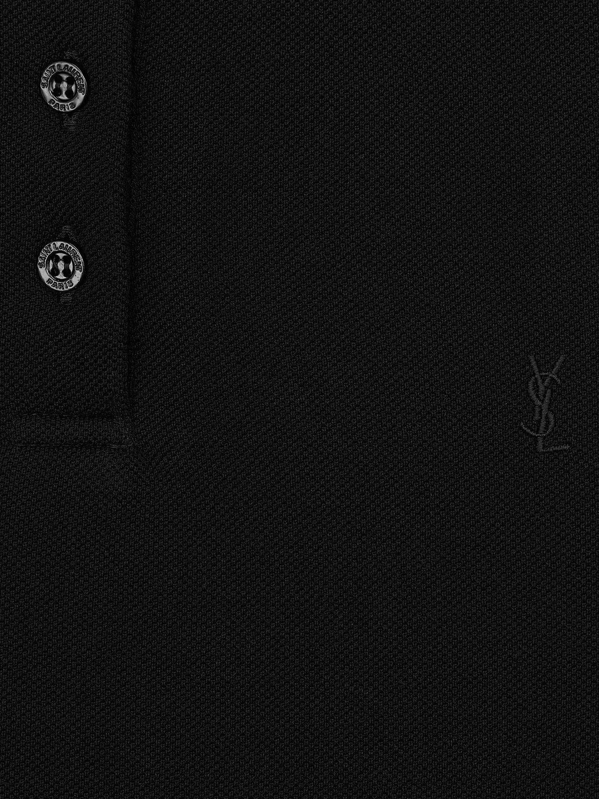 Saint Laurent Women Cassandre Cotton Polo Shirt SAINT LAURENT