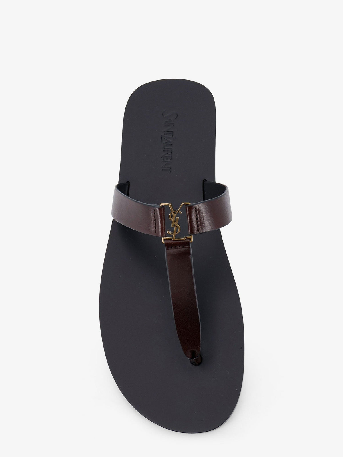 Saint Laurent Men Babylone Leather Sandals SAINT LAURENT