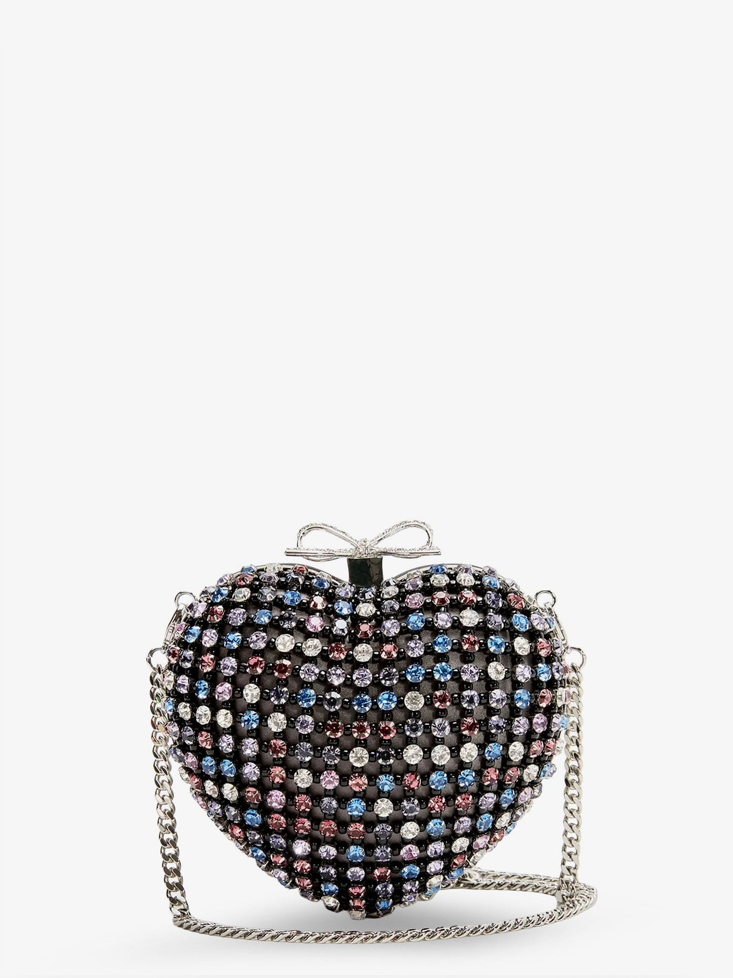 Self Portrait Women Crystal Heart Clutch Bag SELF-PORTRAIT