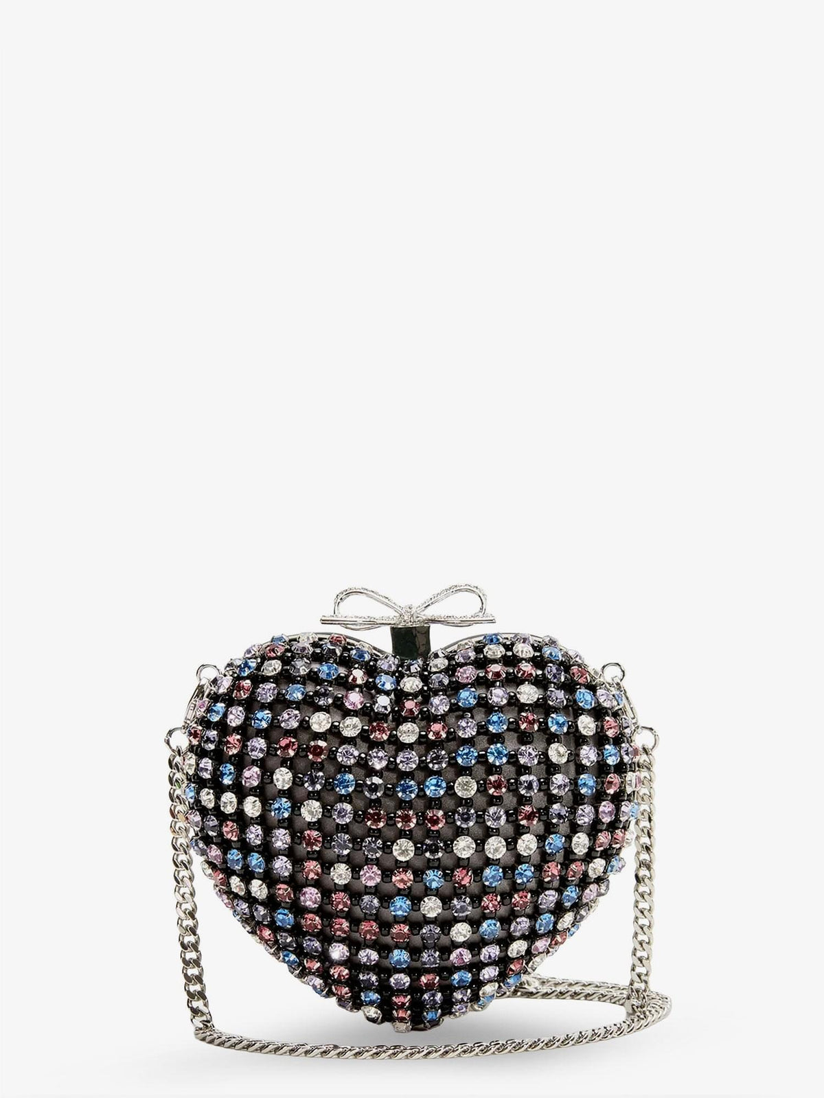 Self Portrait Women Crystal Heart Clutch Bag SELF-PORTRAIT