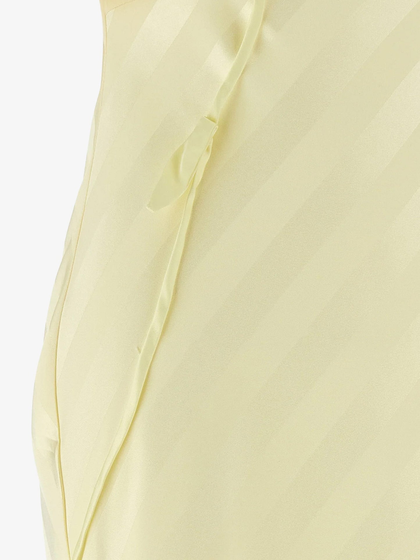 Self Portrait Women Striped Satin Long Dress SELF-PORTRAIT