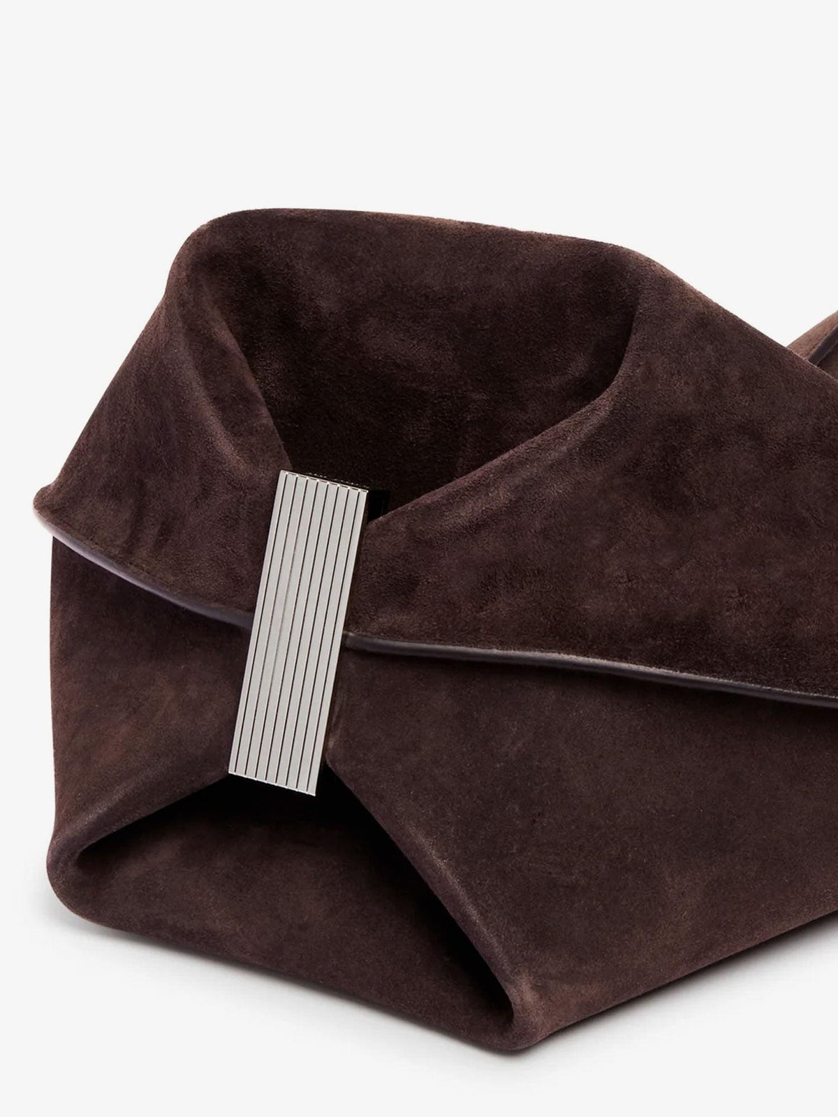 The Attico Women La Scoop Suede Shoulder Bag THE ATTICO