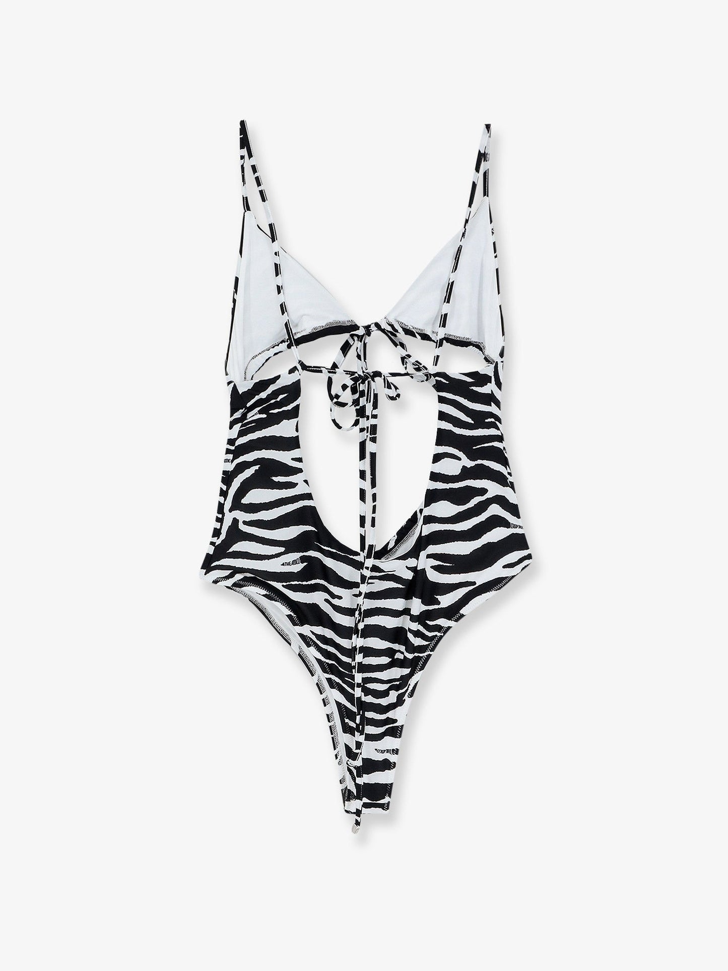 The Attico Women One-Piece Swimsuit With Zebra Print THE ATTICO