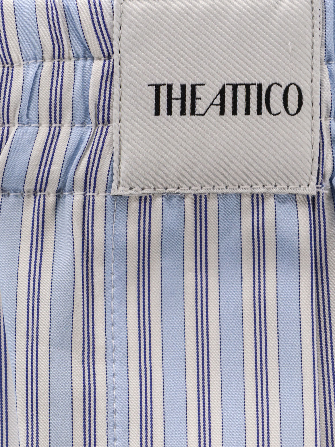 The Attico Women Striped Cotton Shorts THE ATTICO