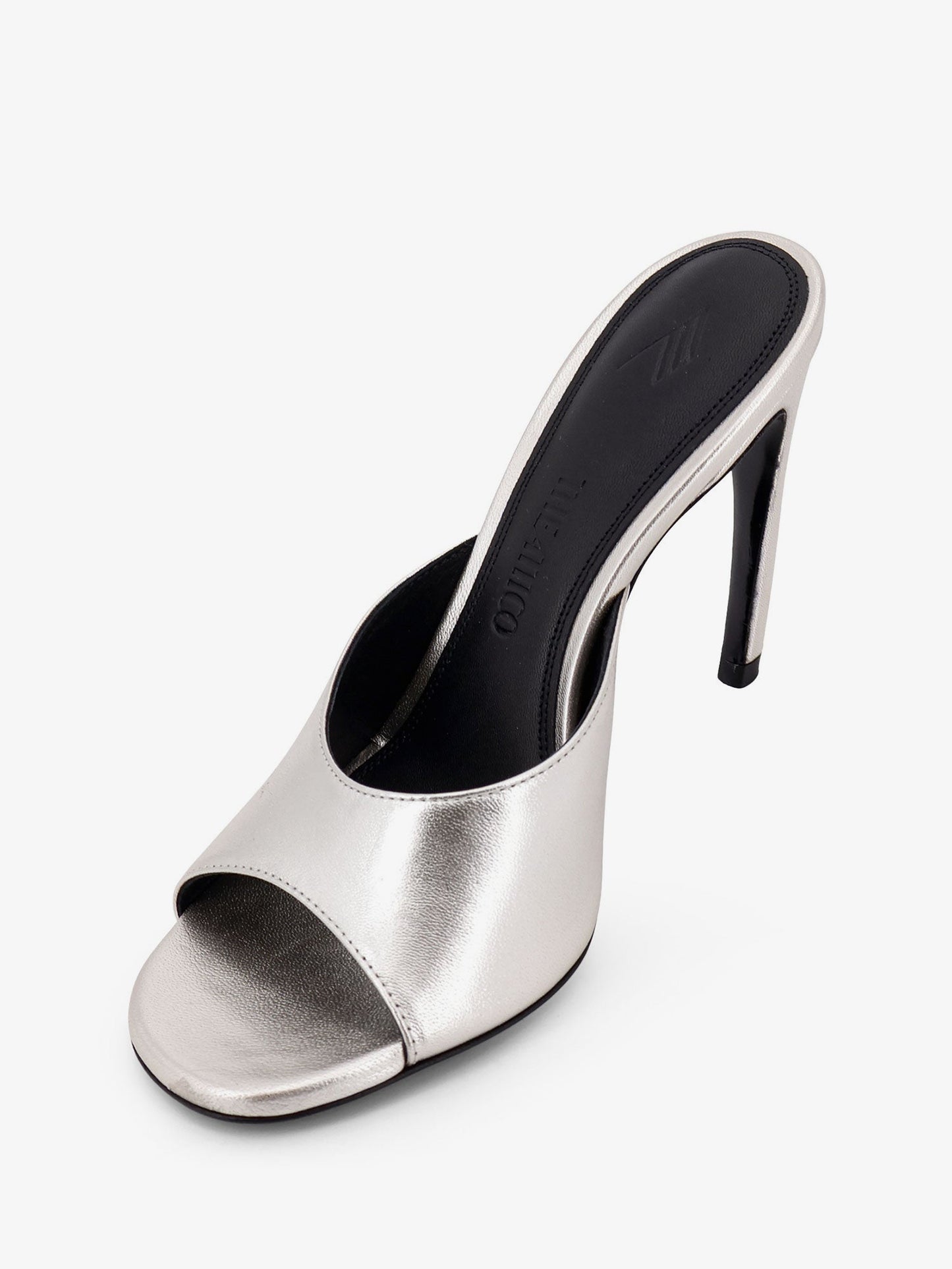 The Attico Women Laminated Leather Betta Sandals THE ATTICO