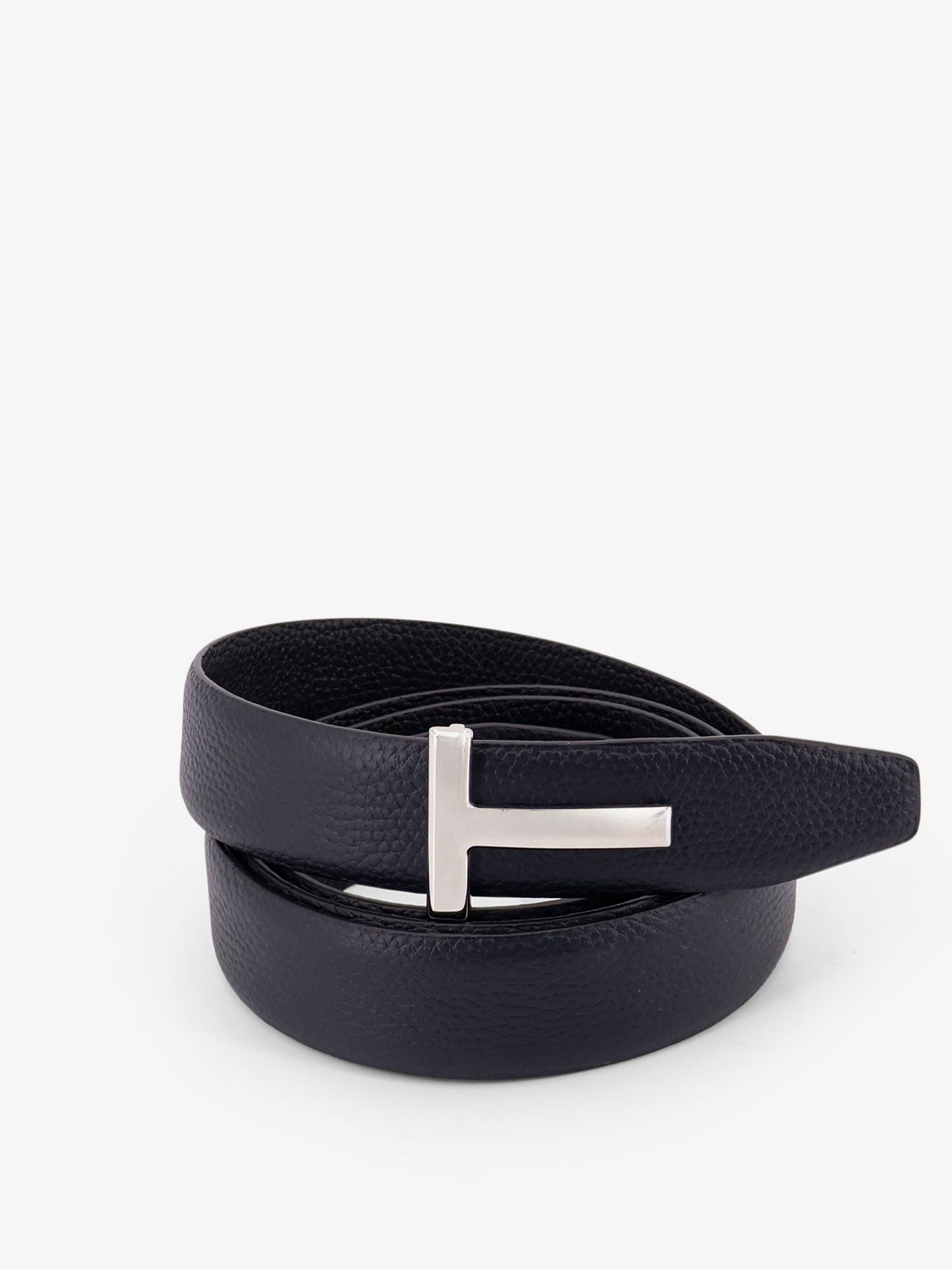 Tom Ford Men Hammered Leather Belt TOM FORD