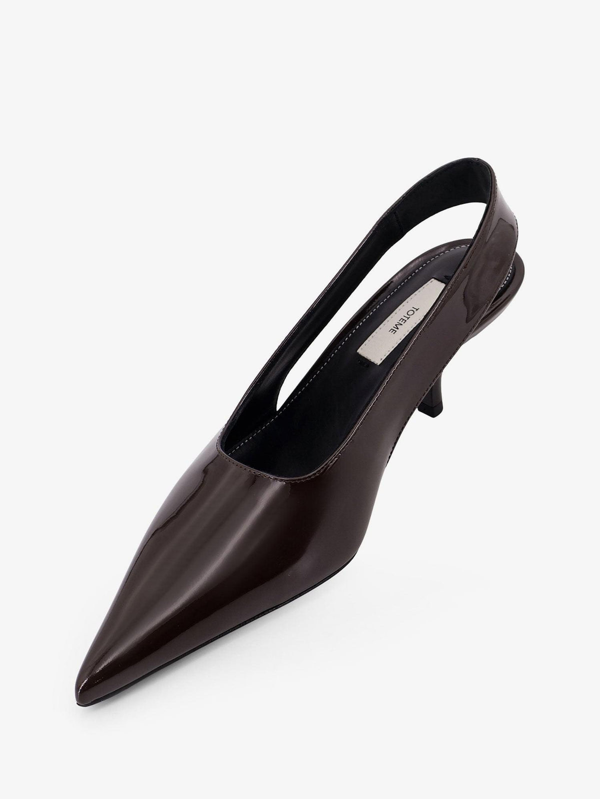 Toteme Women Patent Leather Slingback Pumps TOTEME