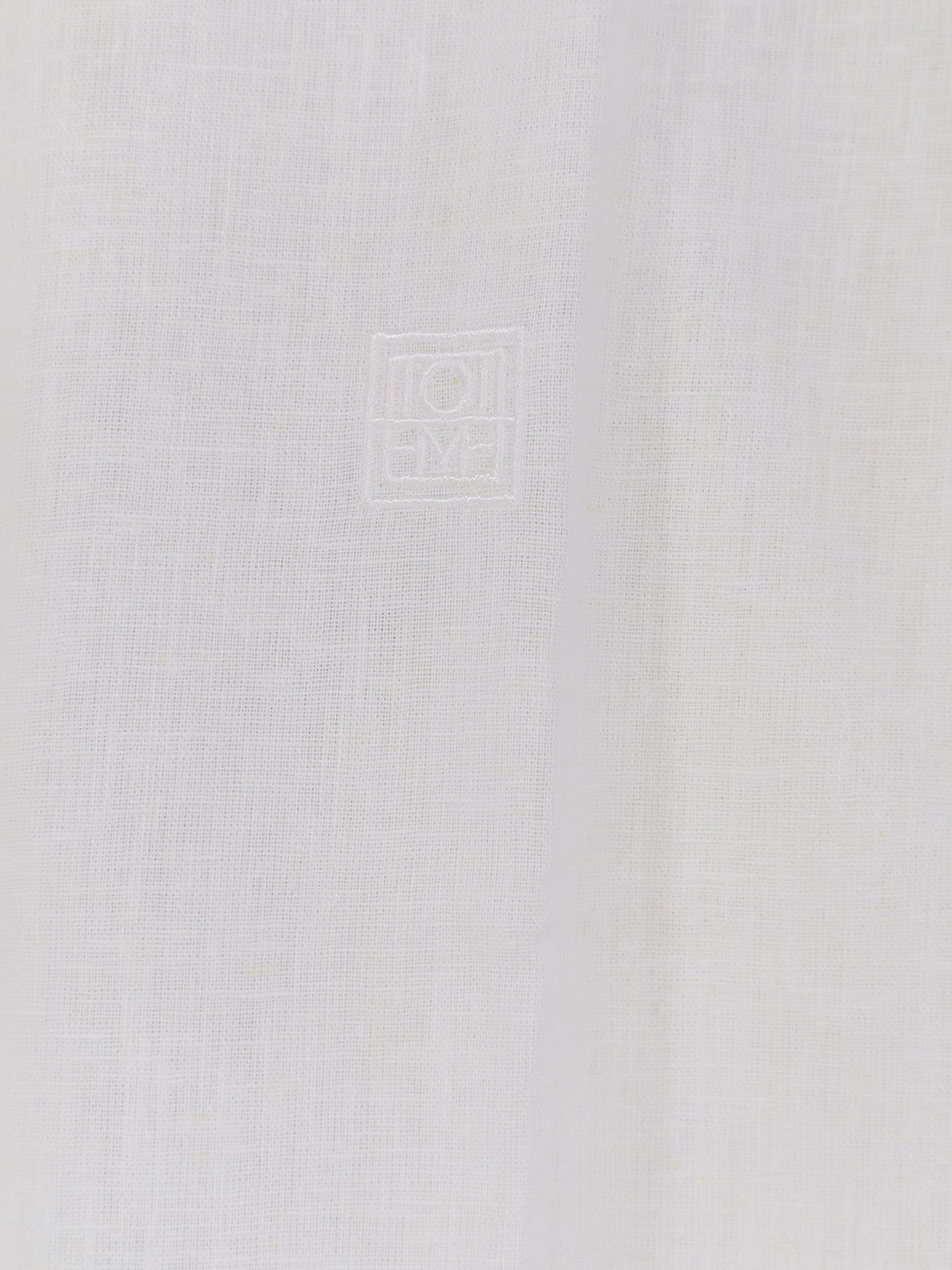 Toteme Women Oversized Summer Cotton And Linen Shirt TOTEME