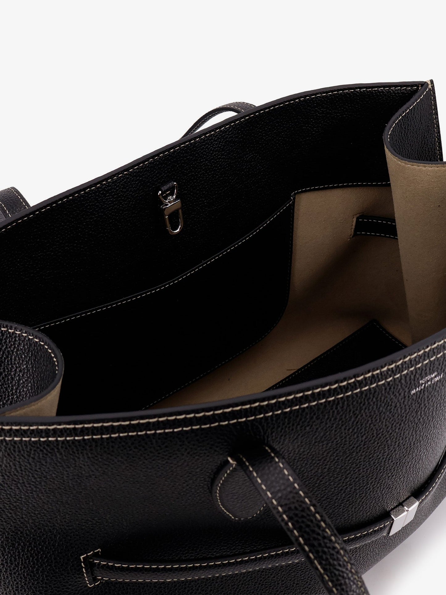 Toteme Women Leather Shoulder Bag With Lettering Logo On The Front TOTEME