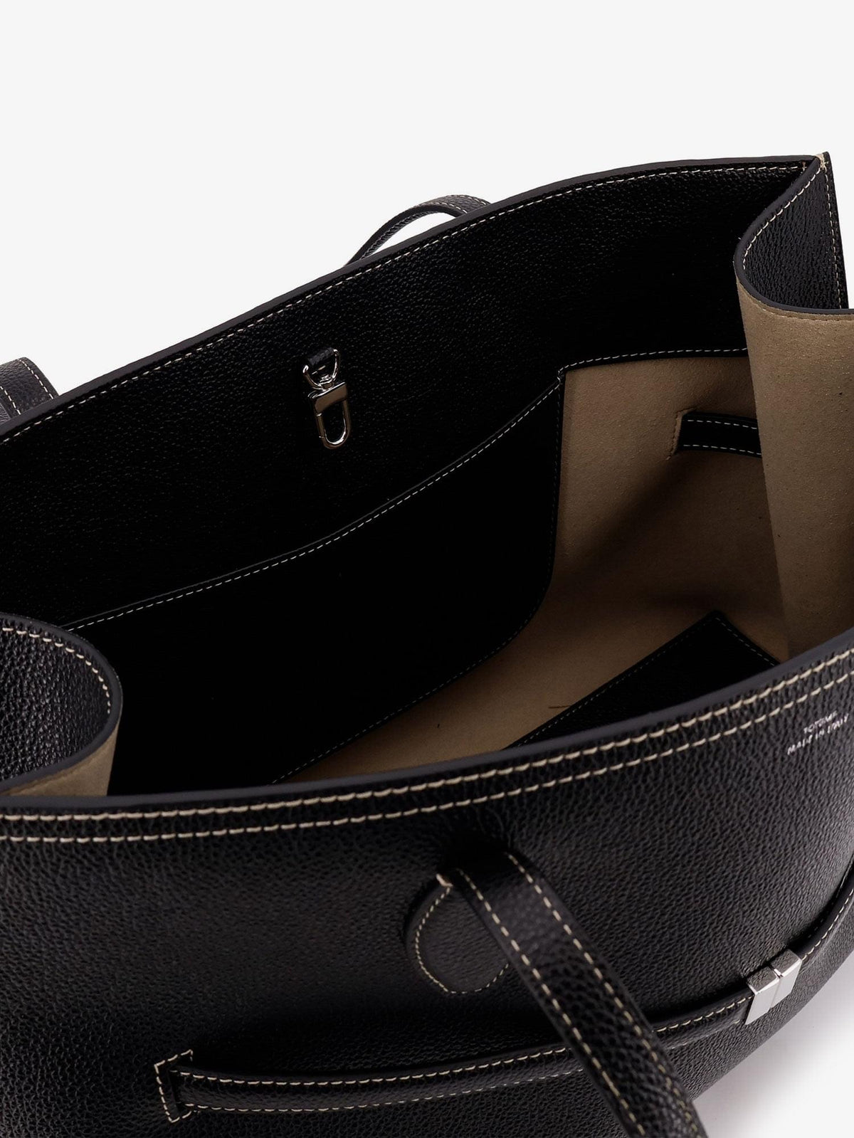 Toteme Women Leather Shoulder Bag With Lettering Logo On The Front TOTEME