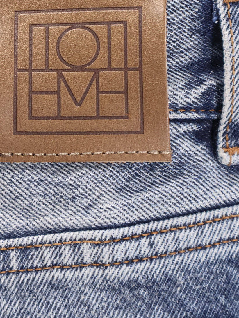 Toteme Women Cotton Jeans With Flared Bottom TOTEME