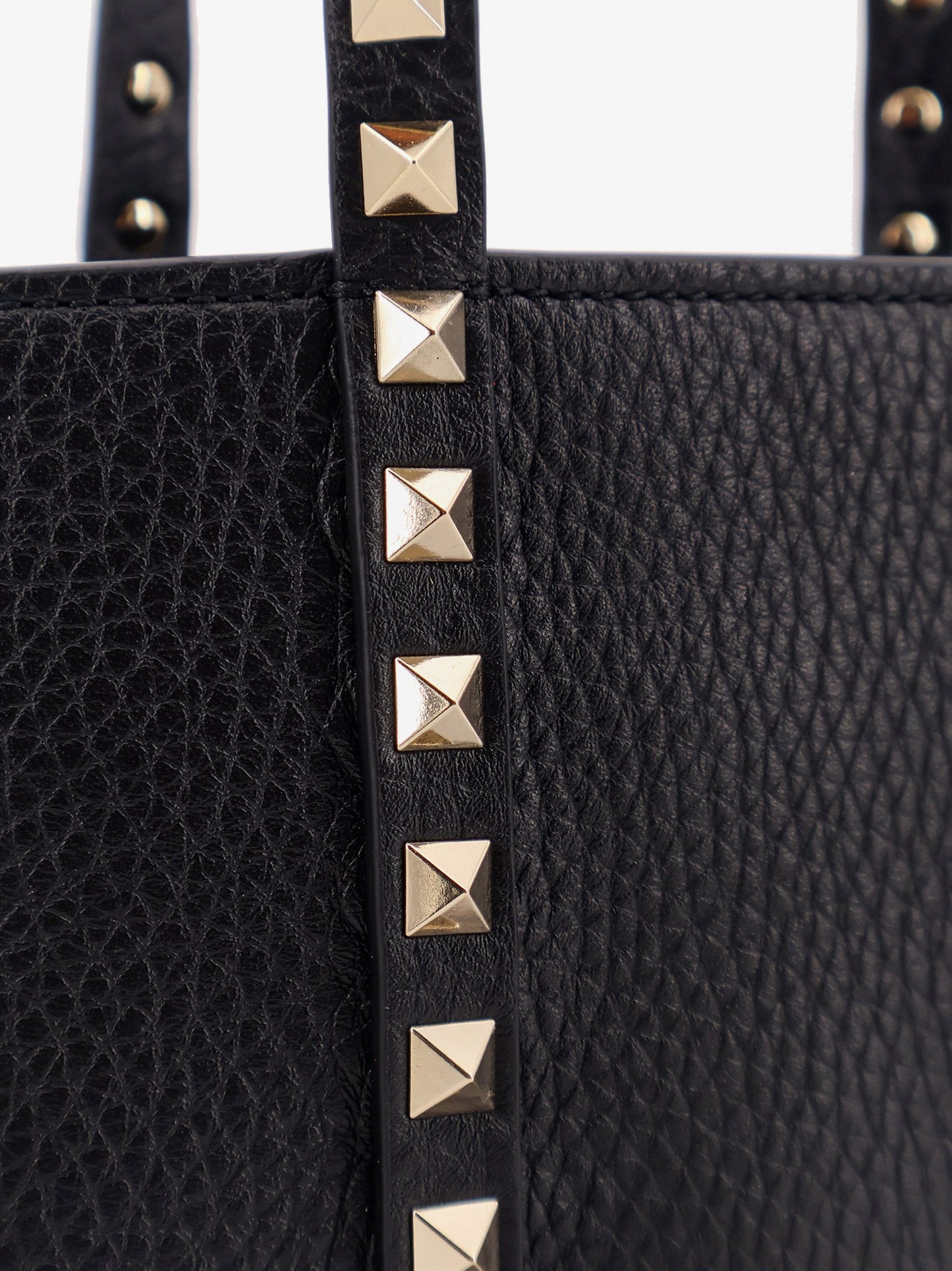 Valentino Garavani Women Valentino Garavani Rockstud Leather Shopping Bag VALENTINO GARAVANI