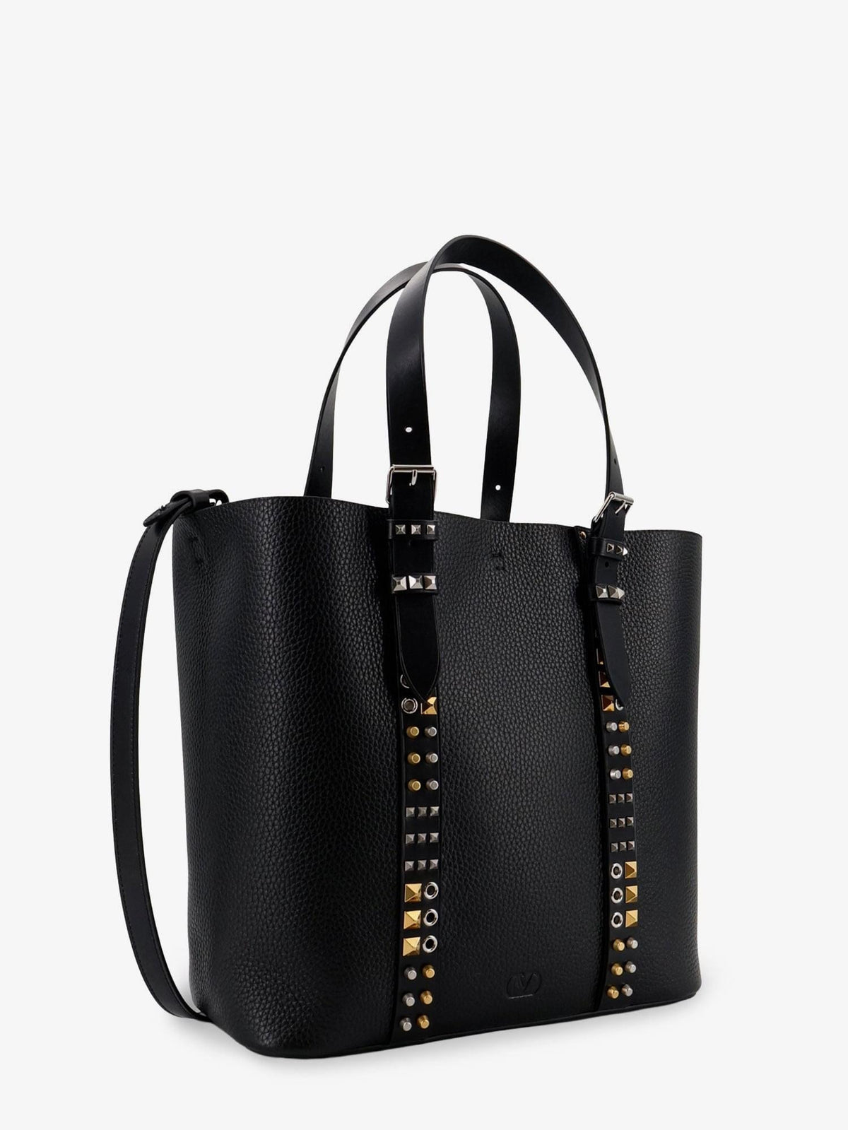 Valentino Garavani Men Valentino Garavani Men Leather Shoulder Bag With Iconic Studs VALENTINO GARAVANI
