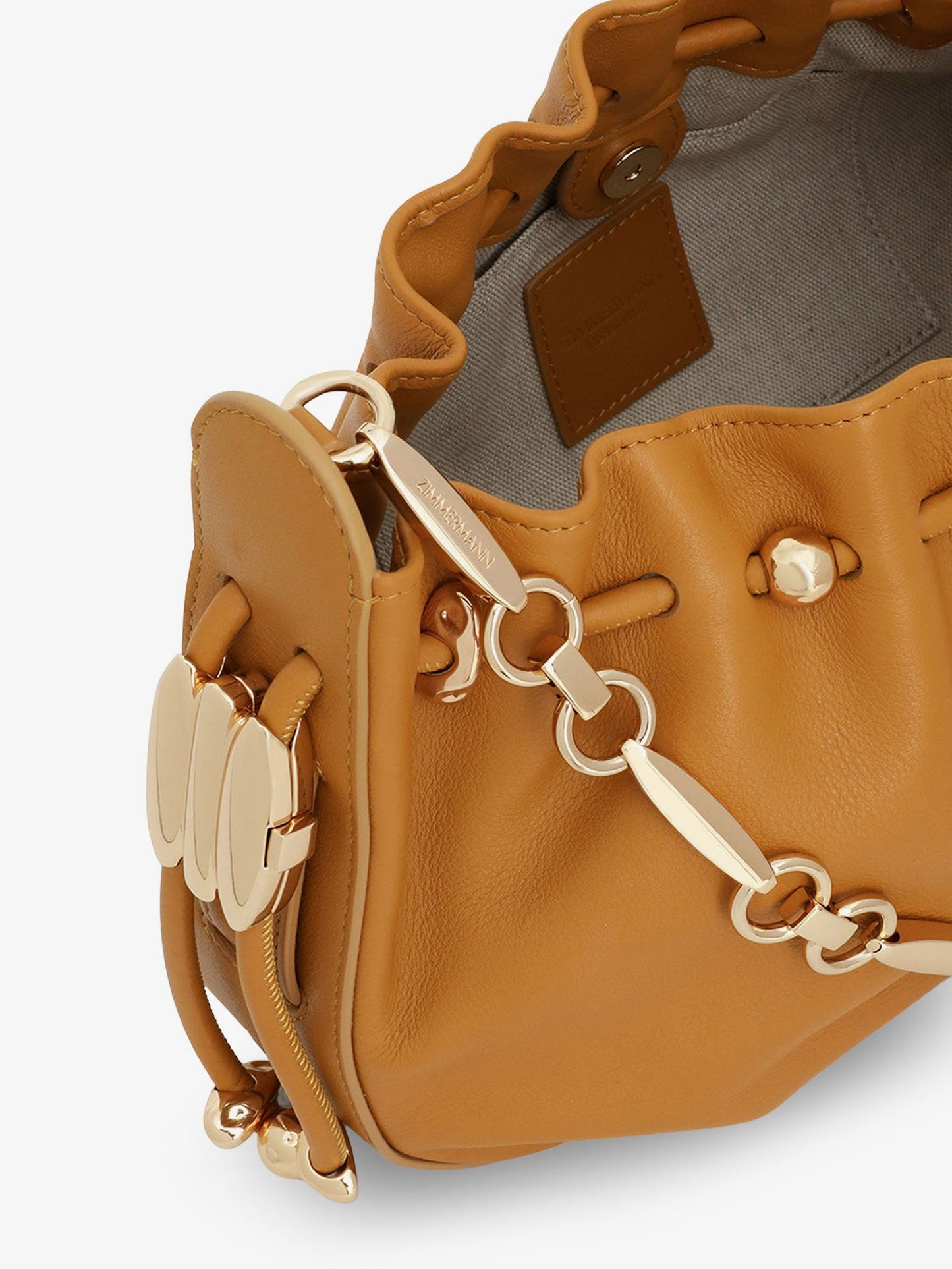 Zimmermann Women Halcyon Leather Clutch ZIMMERMANN